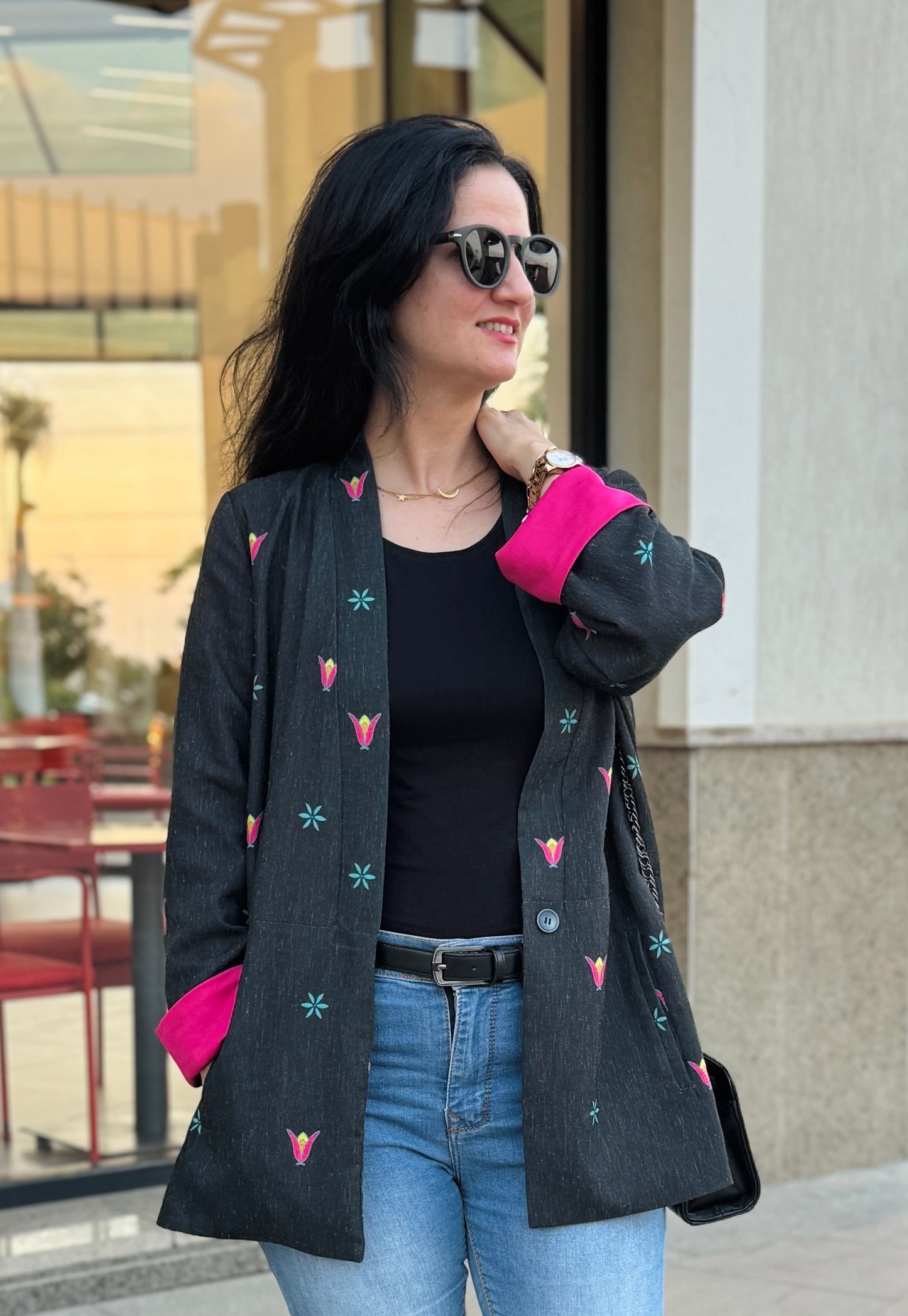 Dark Petal Blazer