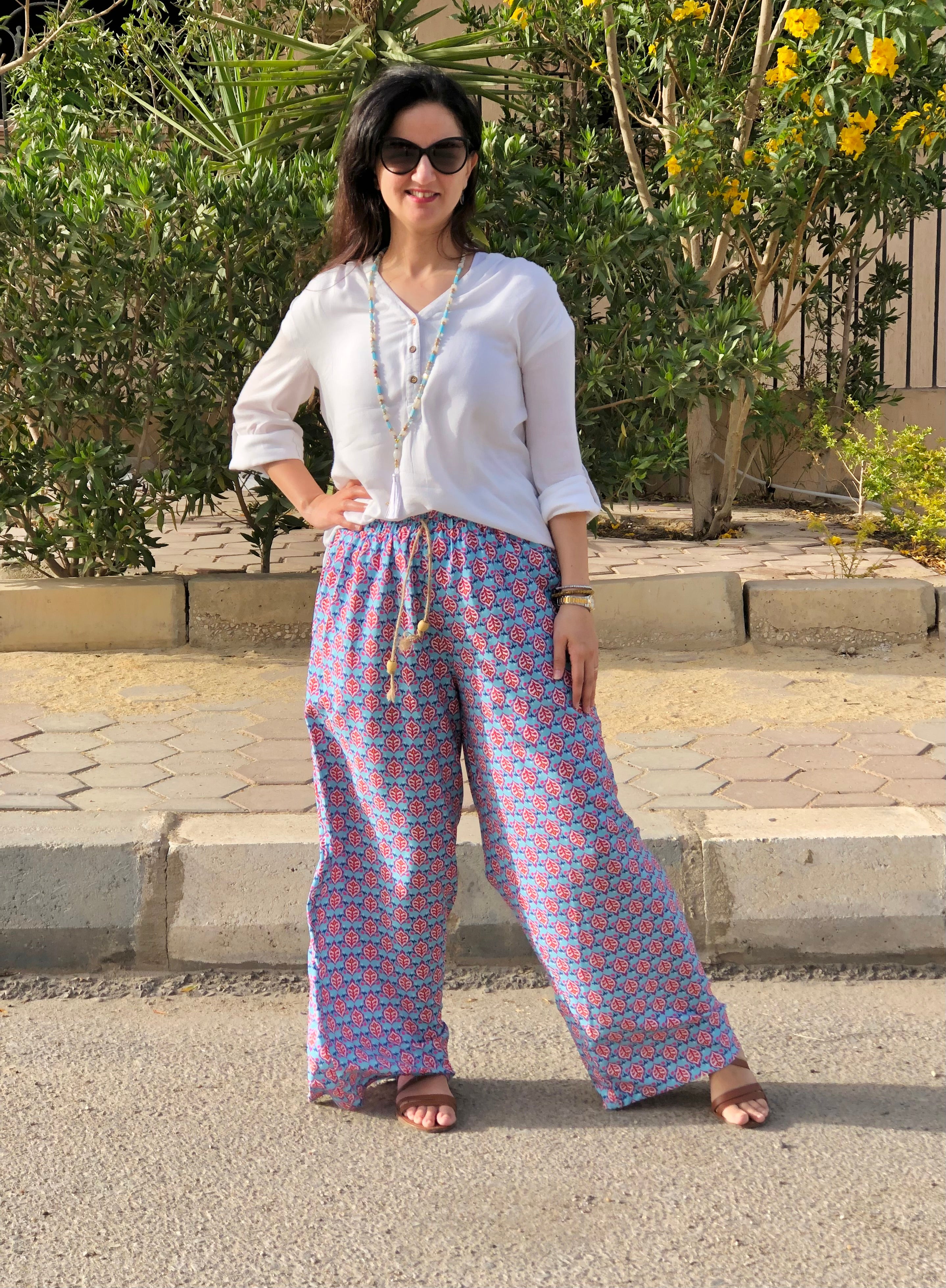 Wide Turquoise Pants - SW