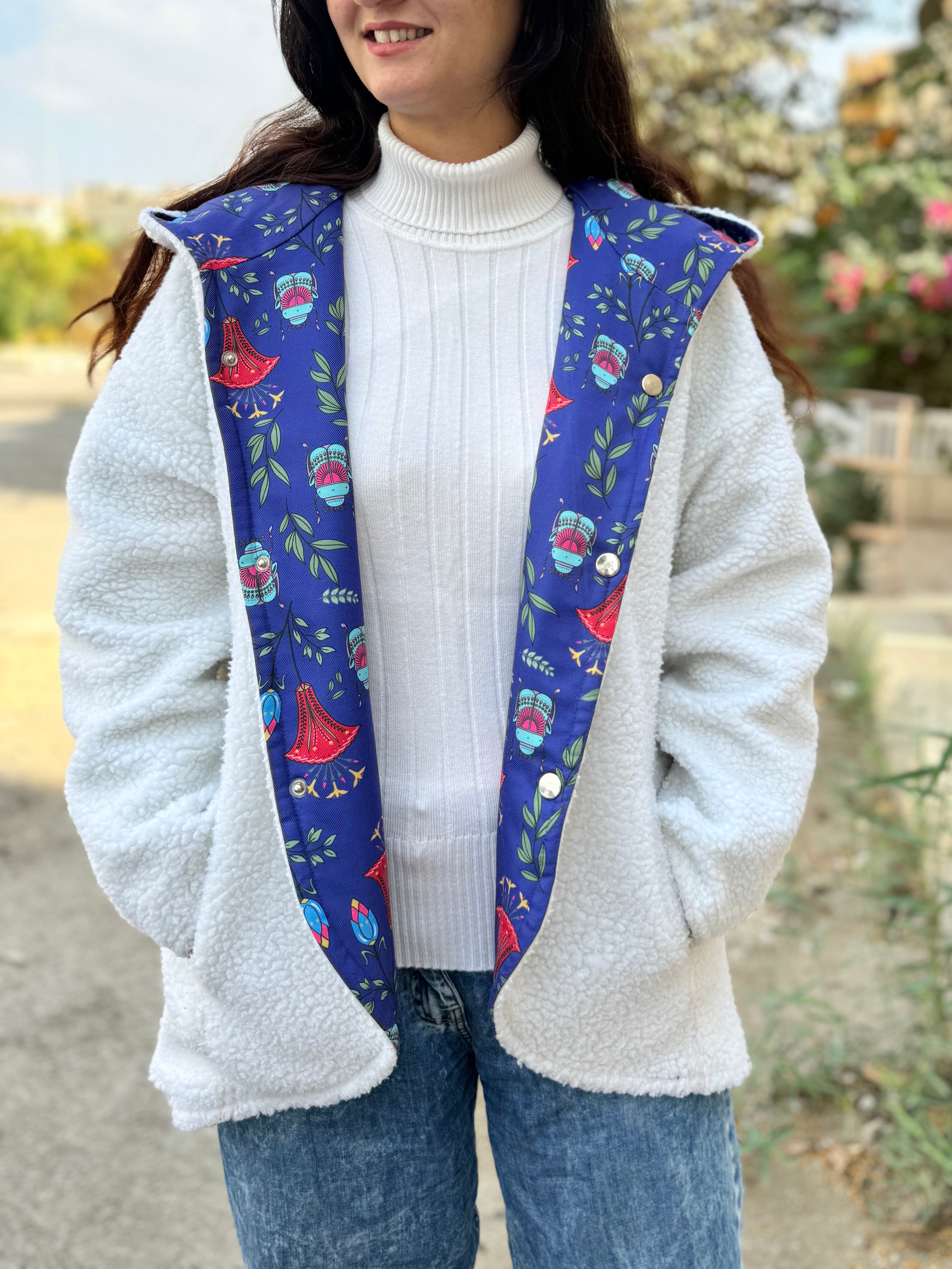Double-faced Lotus Flower Jacket - SW
