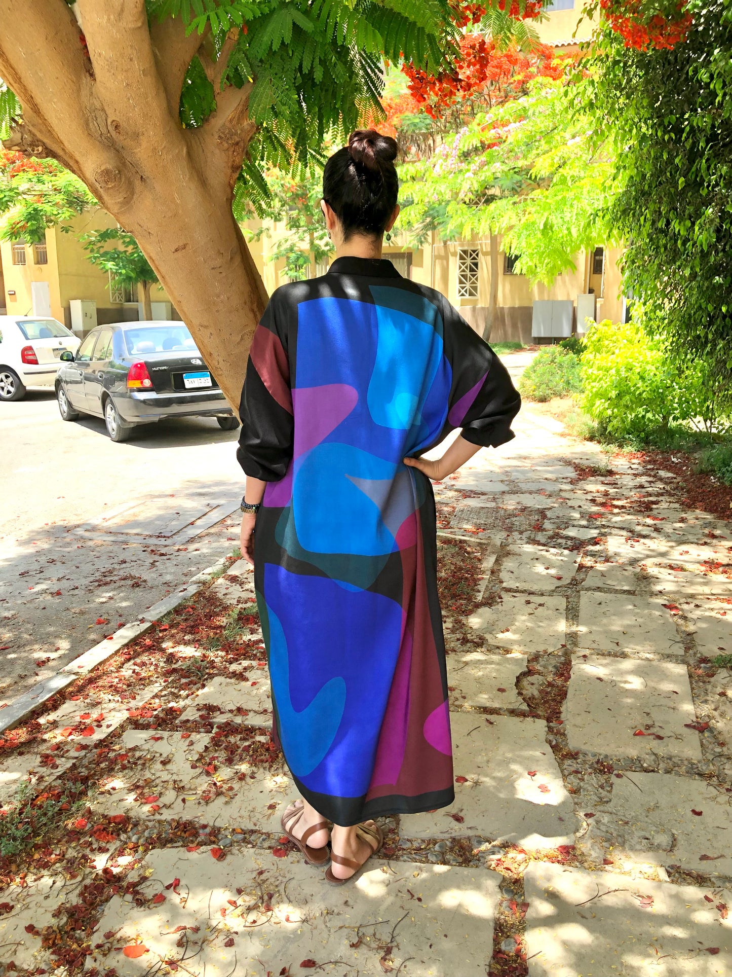 Face-Print Dress - SW