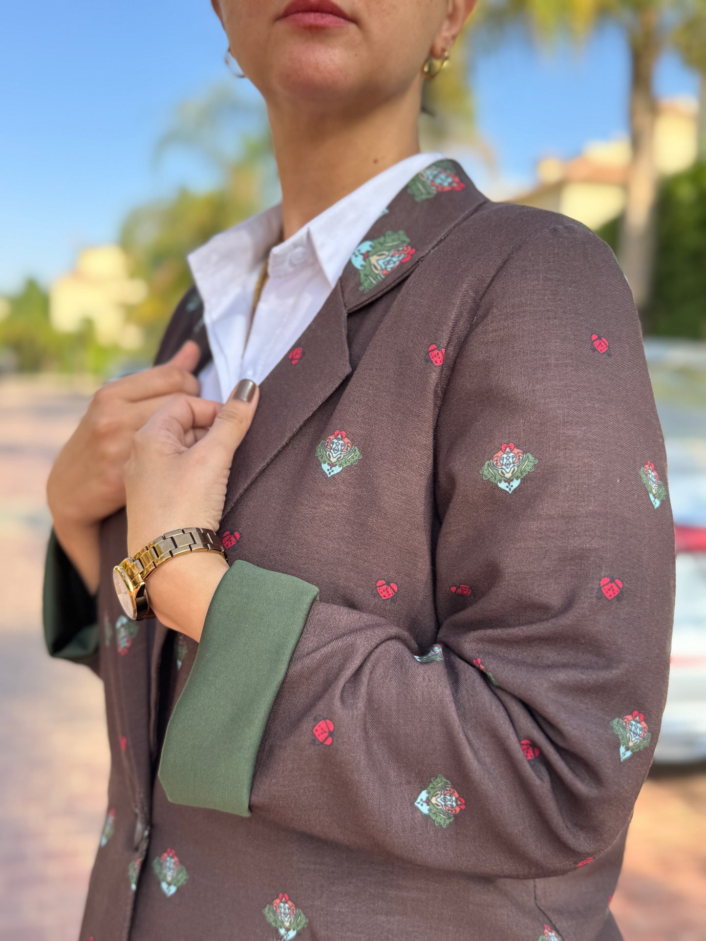 Brown Mosaic Blazer