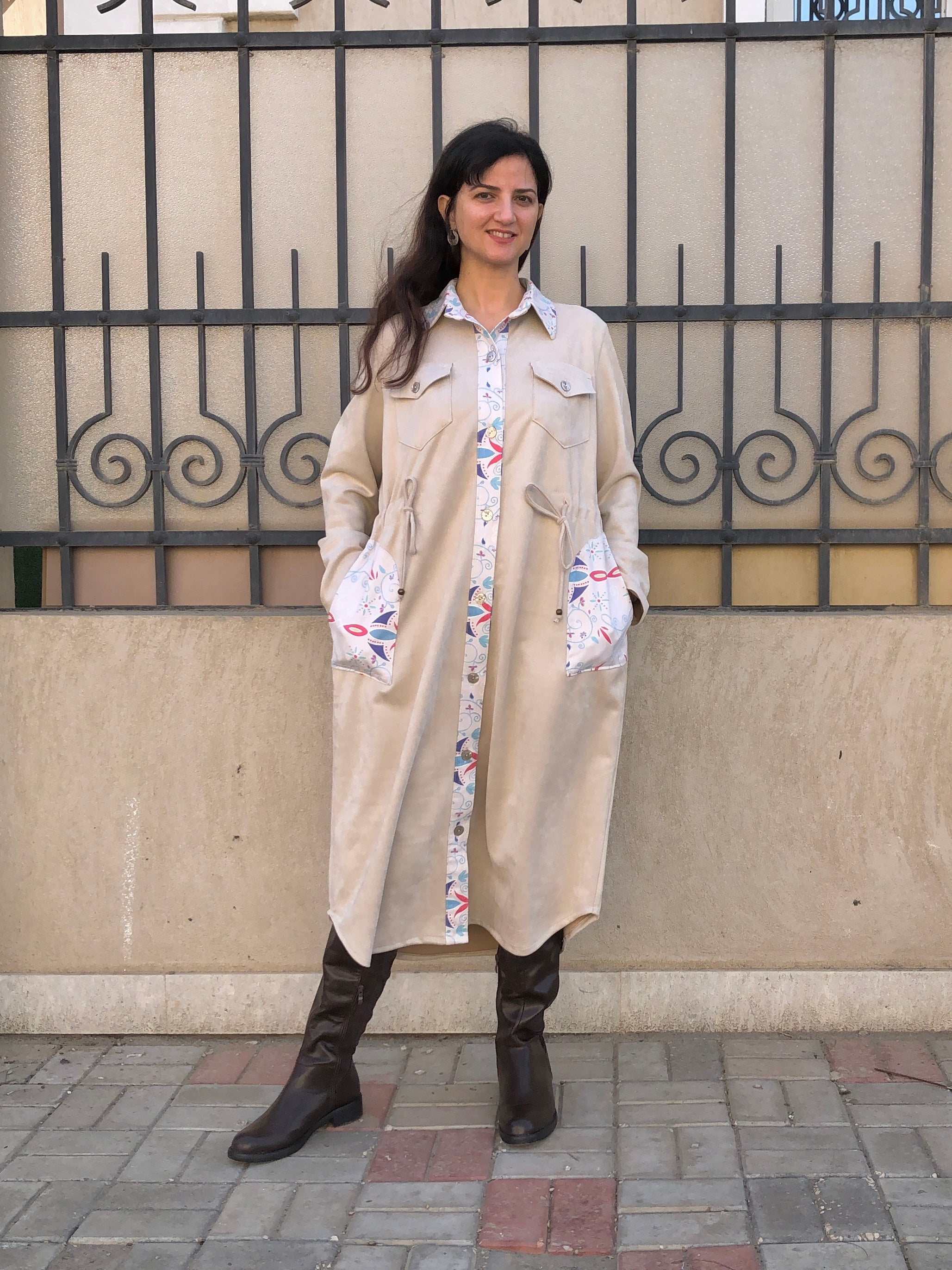 Suede Dress Coat - SW