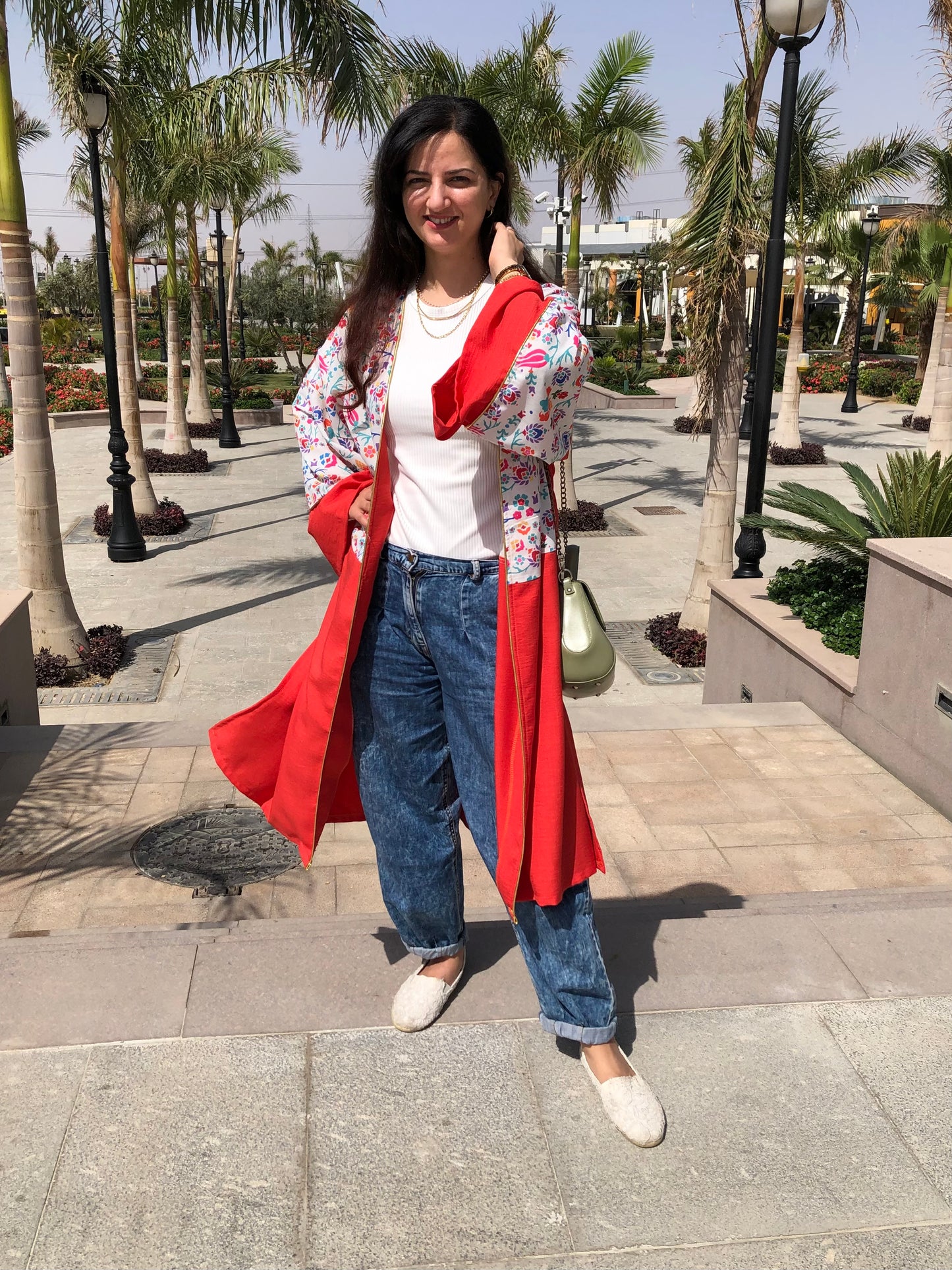 Orange floral Kimono - SW