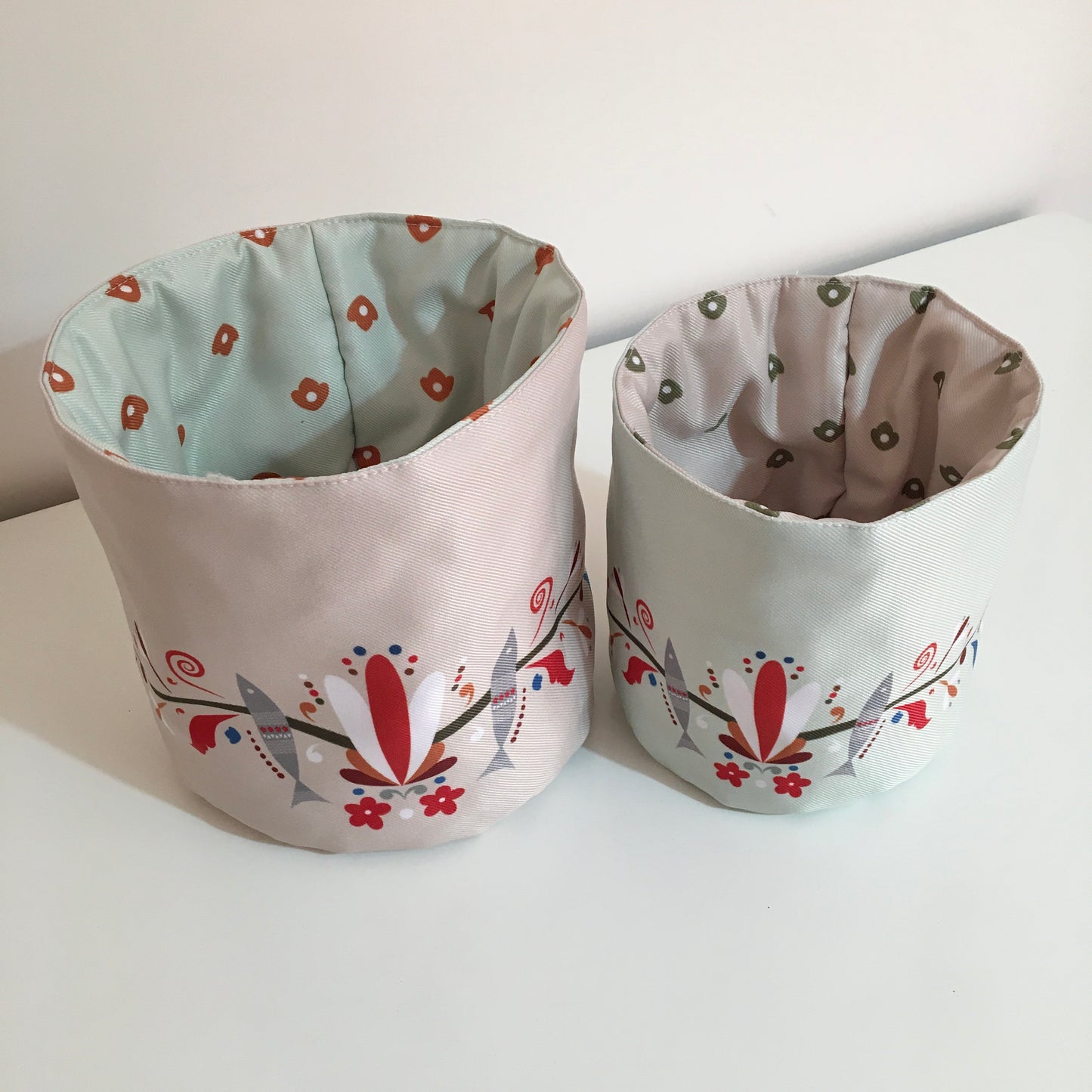 Set of 2 Fabric-Boxes 15272