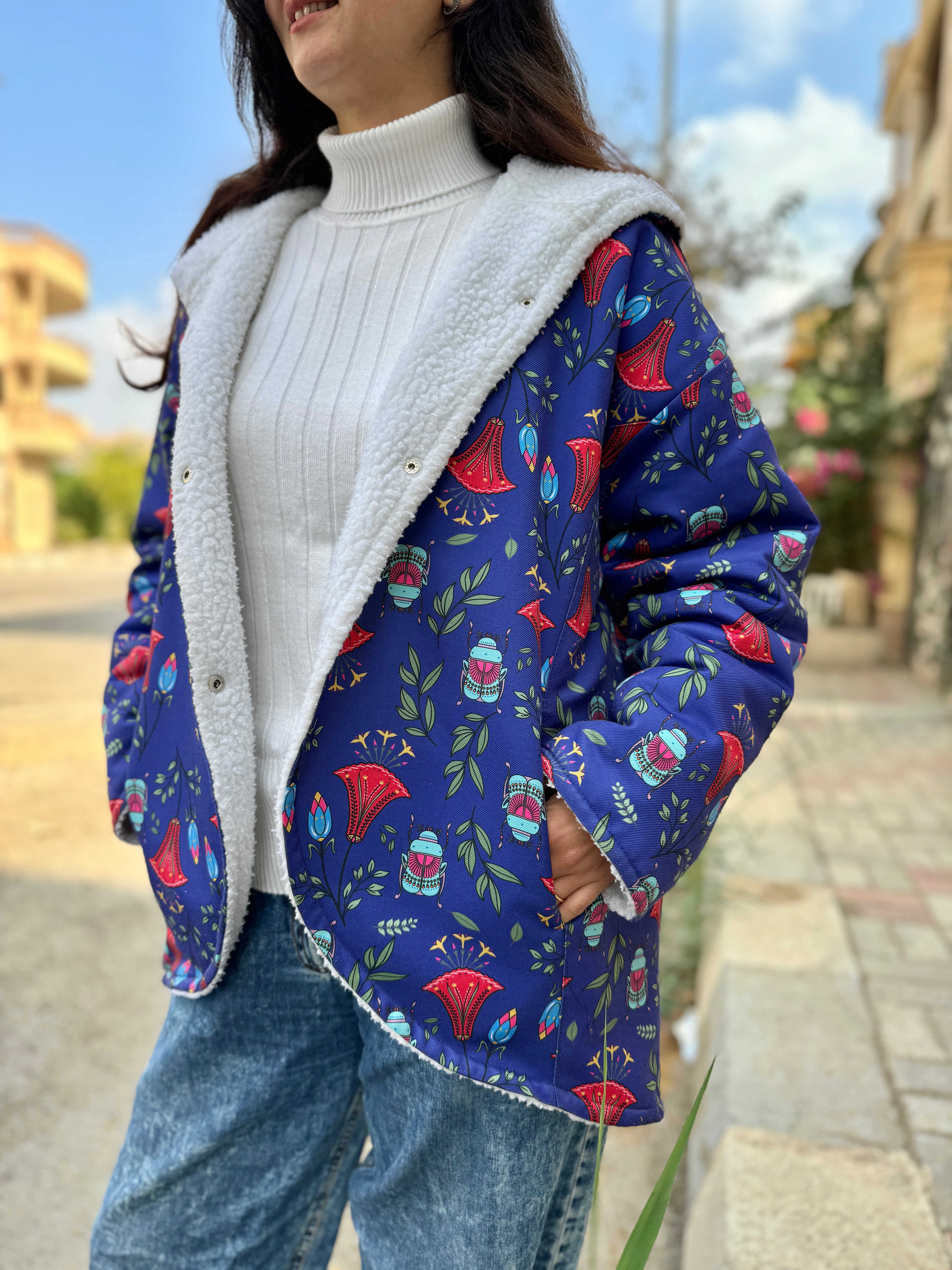 Double-faced Lotus Flower Jacket - SW