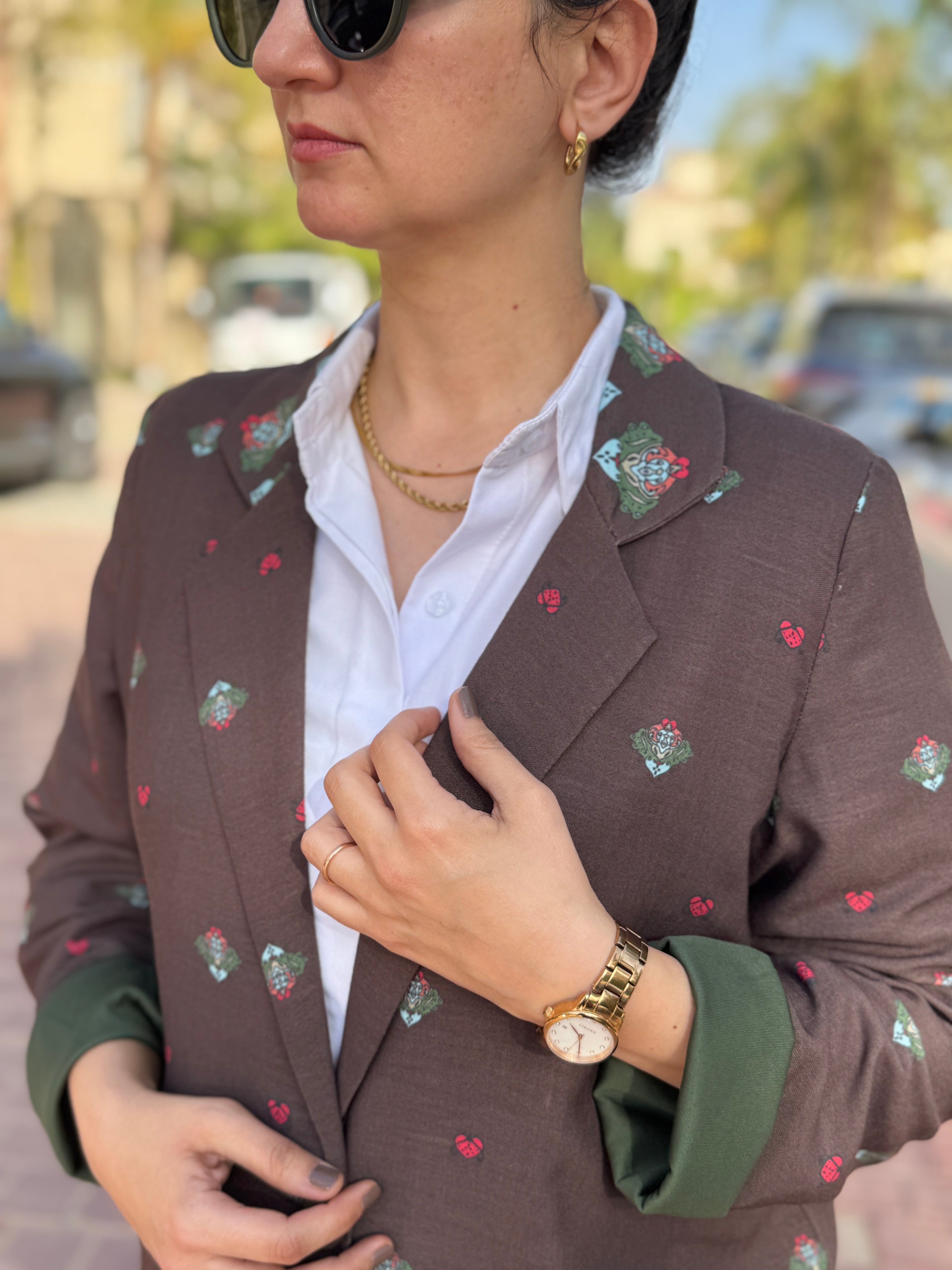 Brown Mosaic Blazer