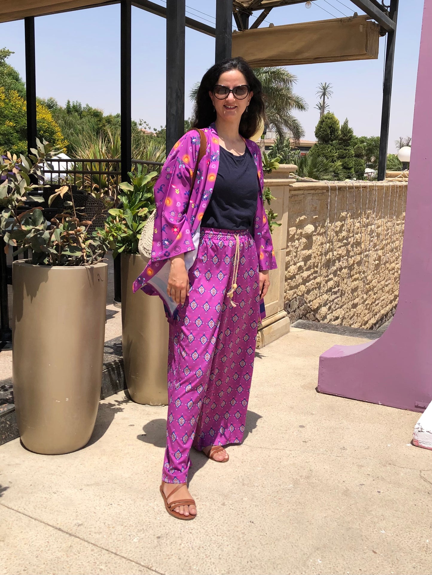 Purple Pattern Kimono - SW