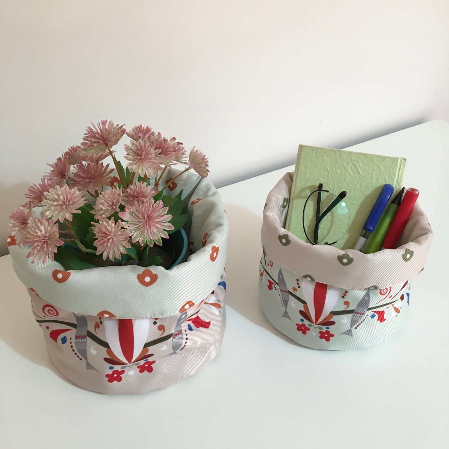 Set of 2 Fabric-Boxes 15272