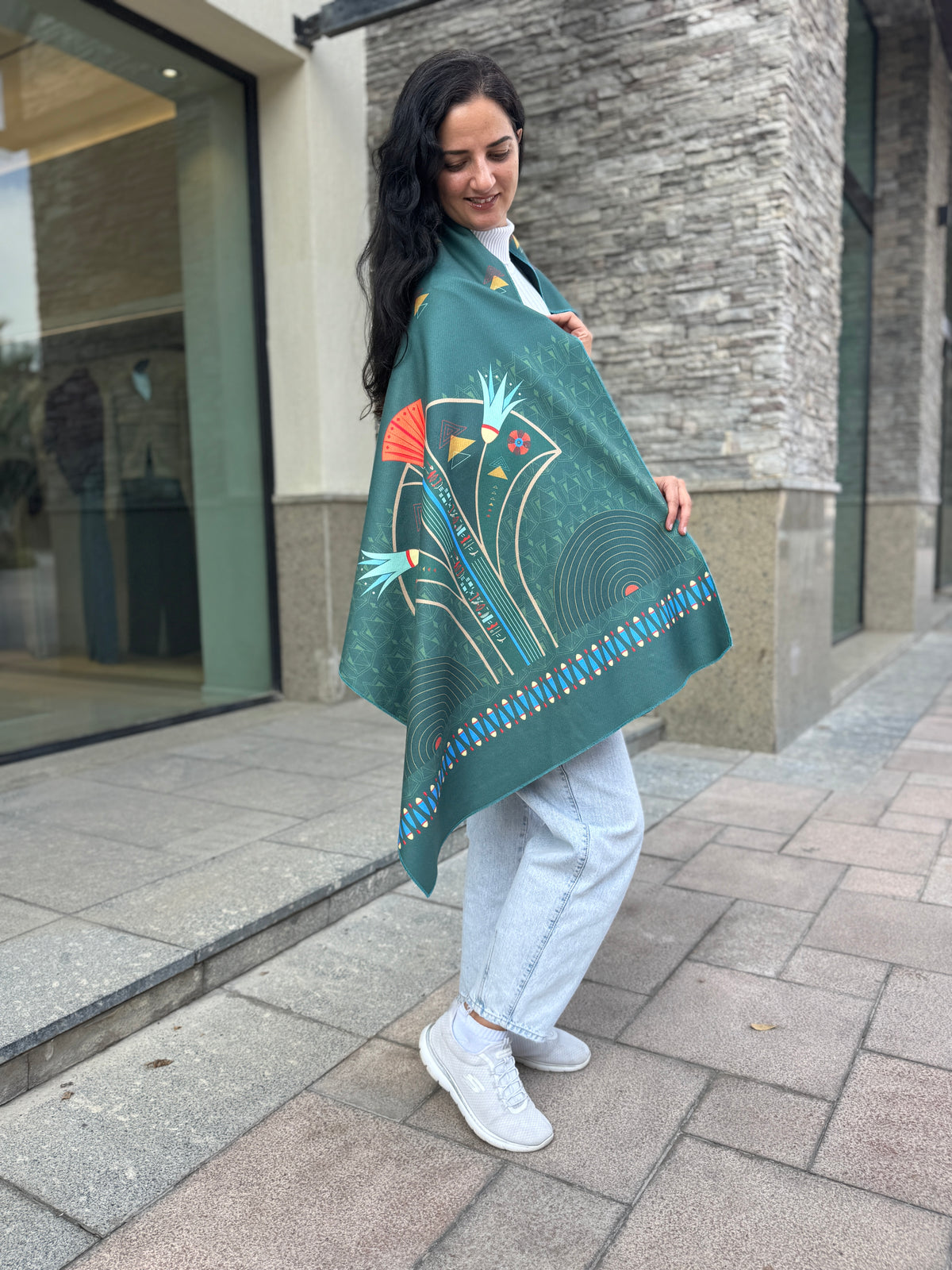 Pharaonic Green Shawl - SW