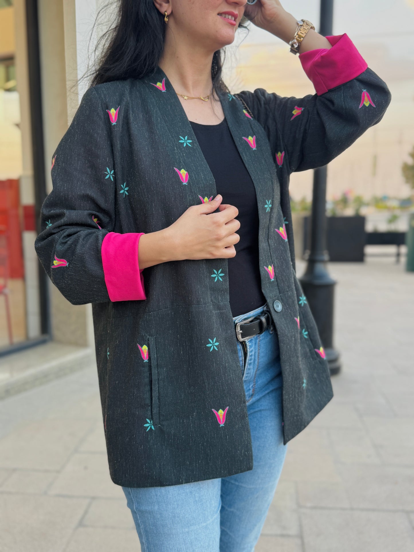 Dark Petal Blazer