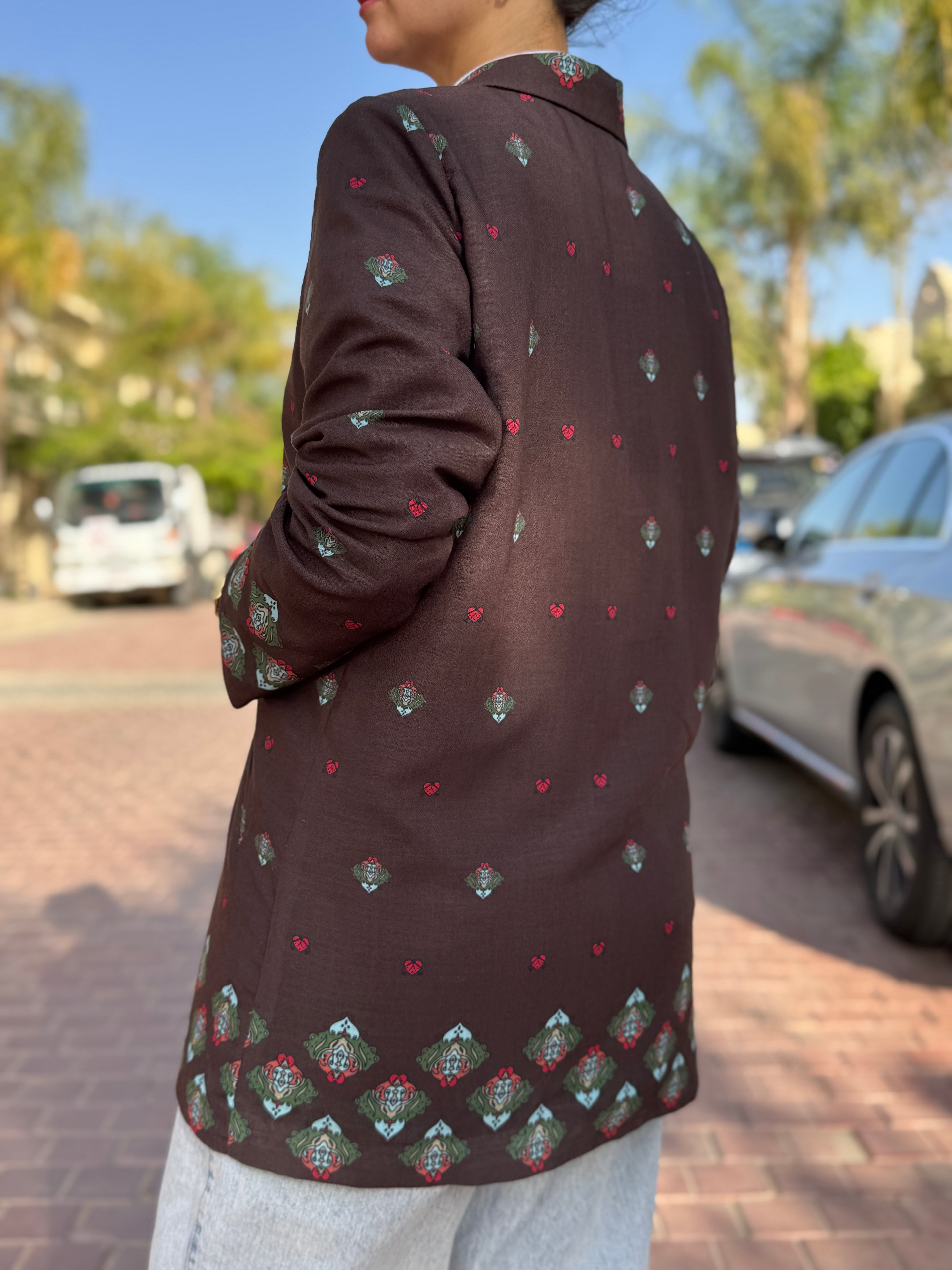 Brown Mosaic Blazer