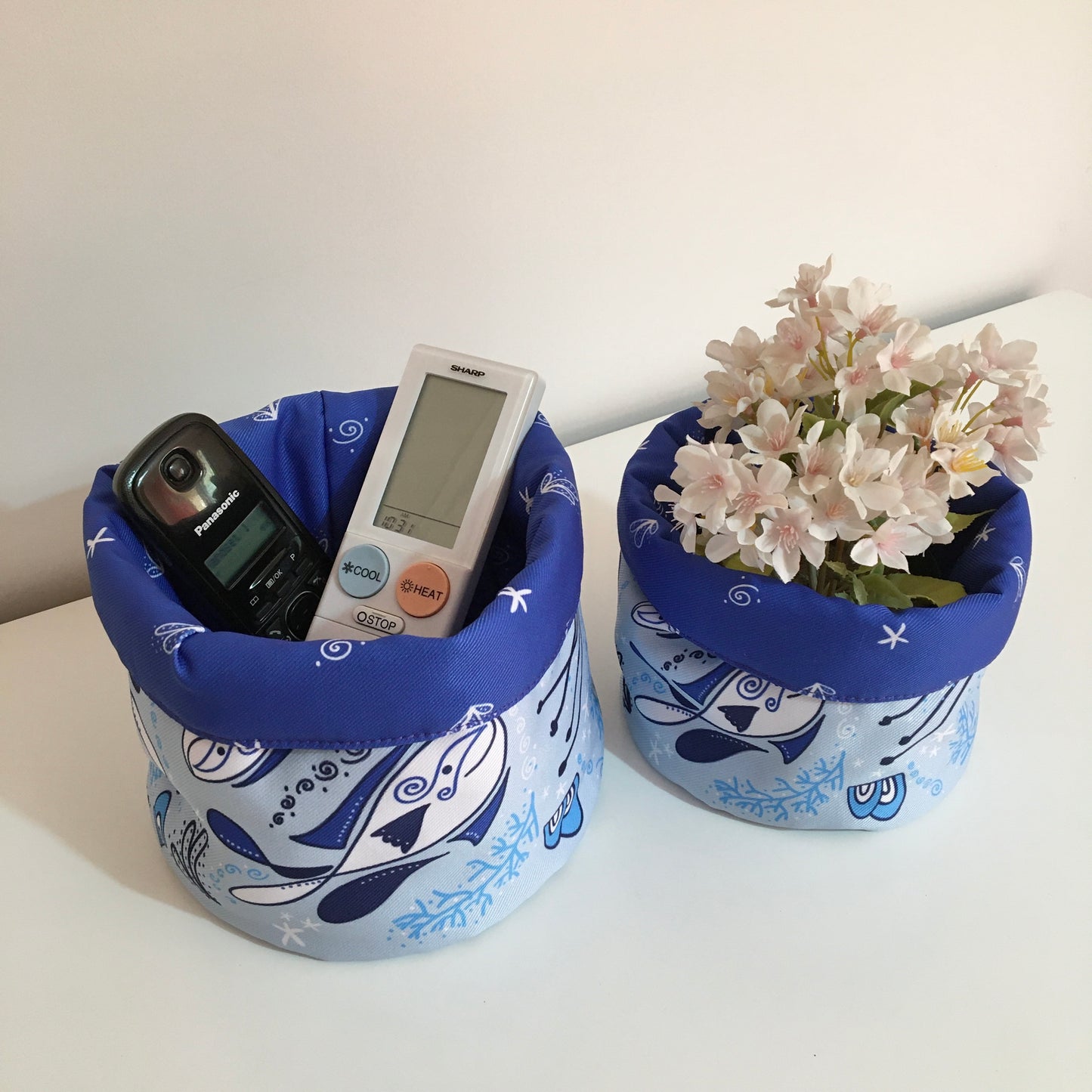 Set of 2 Fabric-Boxes 15278