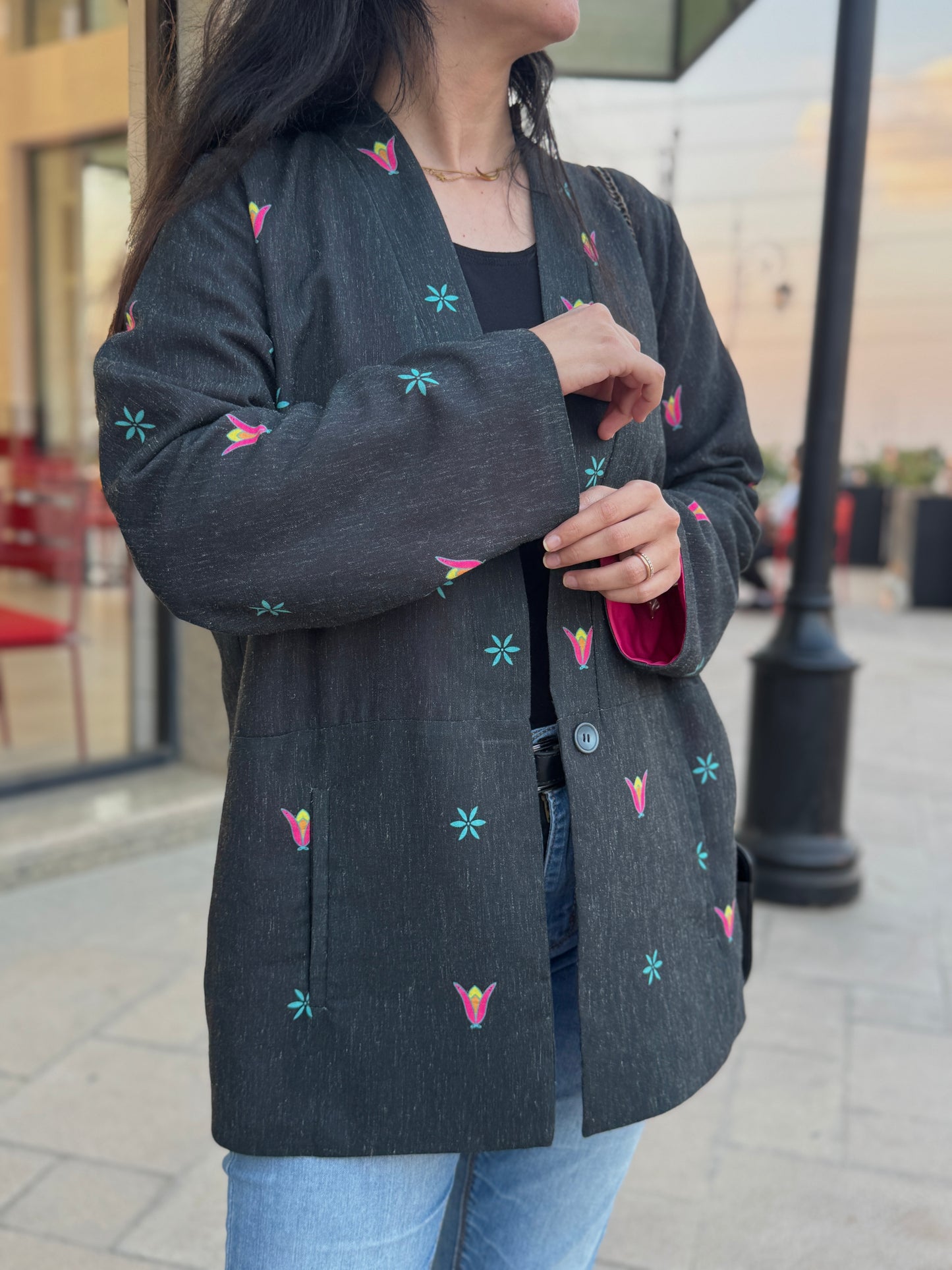 Dark Petal Blazer