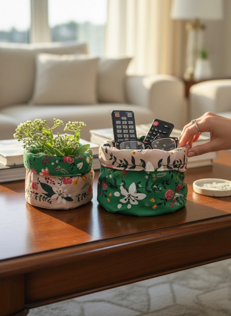 Set of 2 Fabric-Boxes 15283
