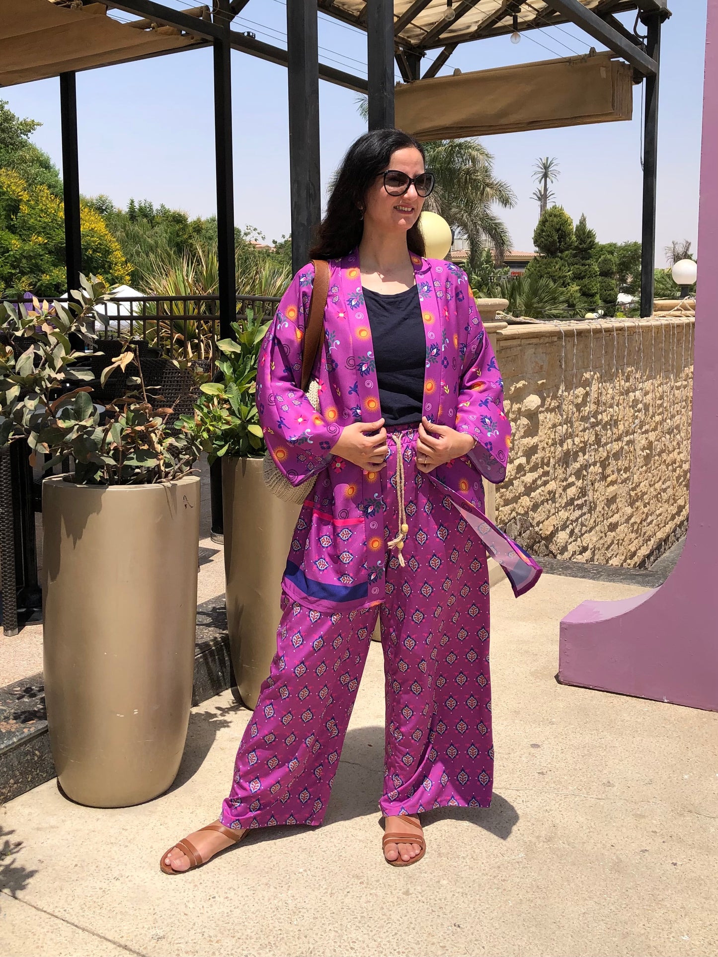 Purple Pattern Kimono - SW