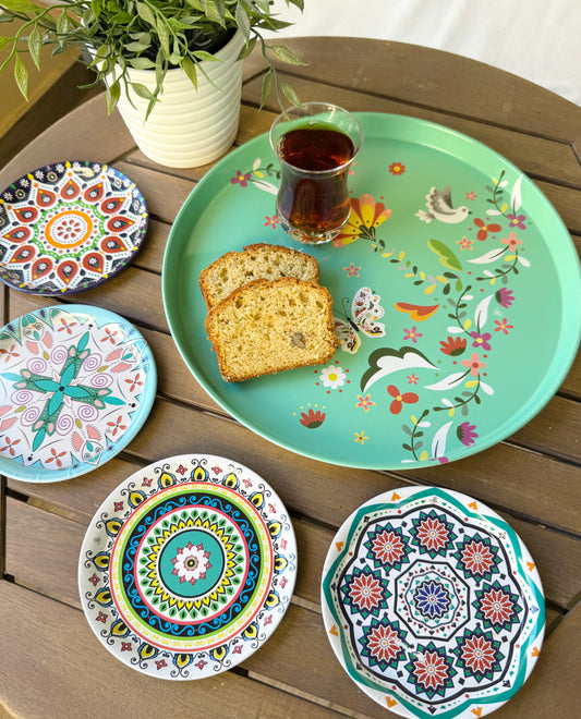 Bundle of 1 Big plate + 4 small plates (B)