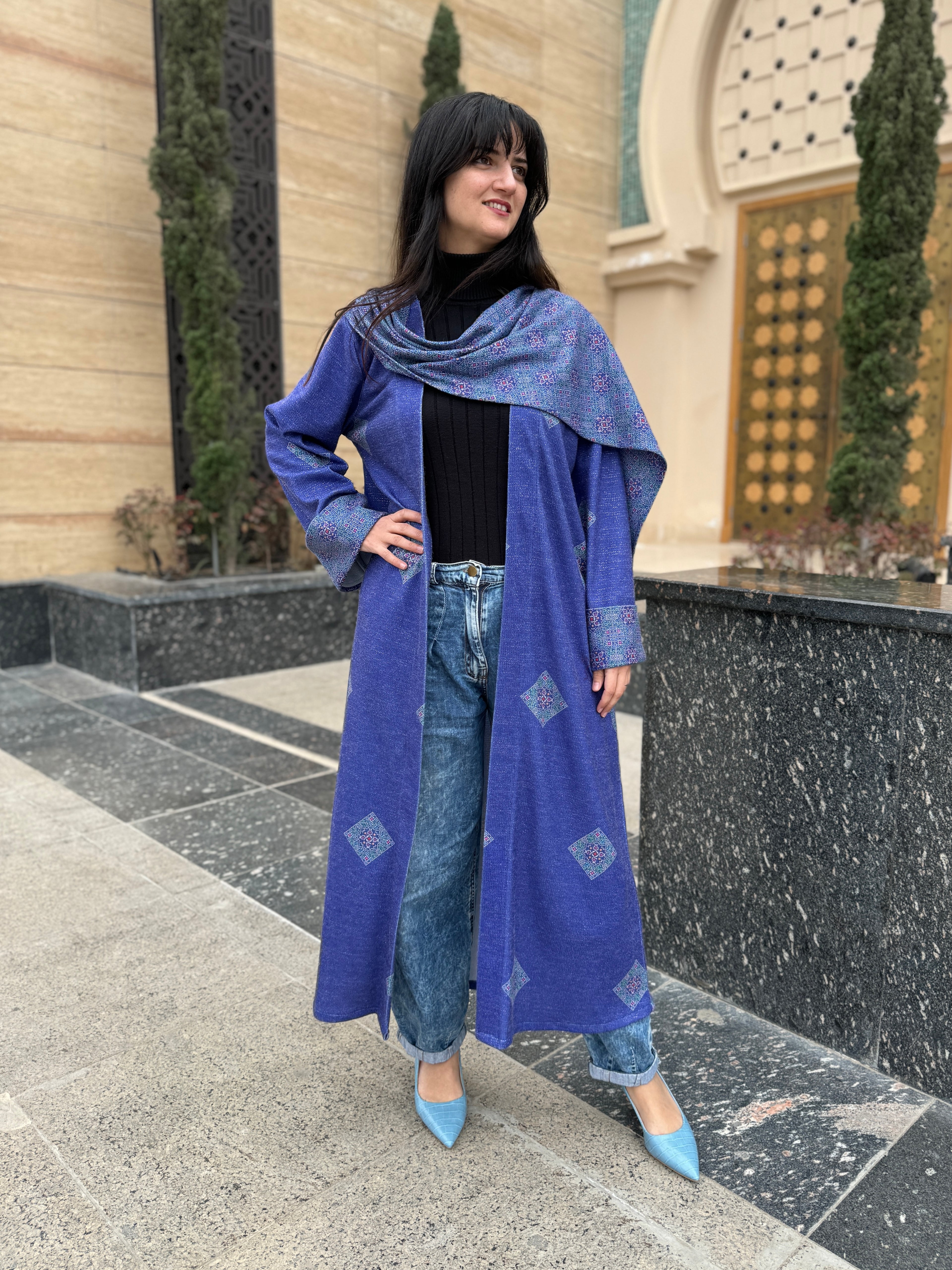 Indigo Elegance Abaya - SW