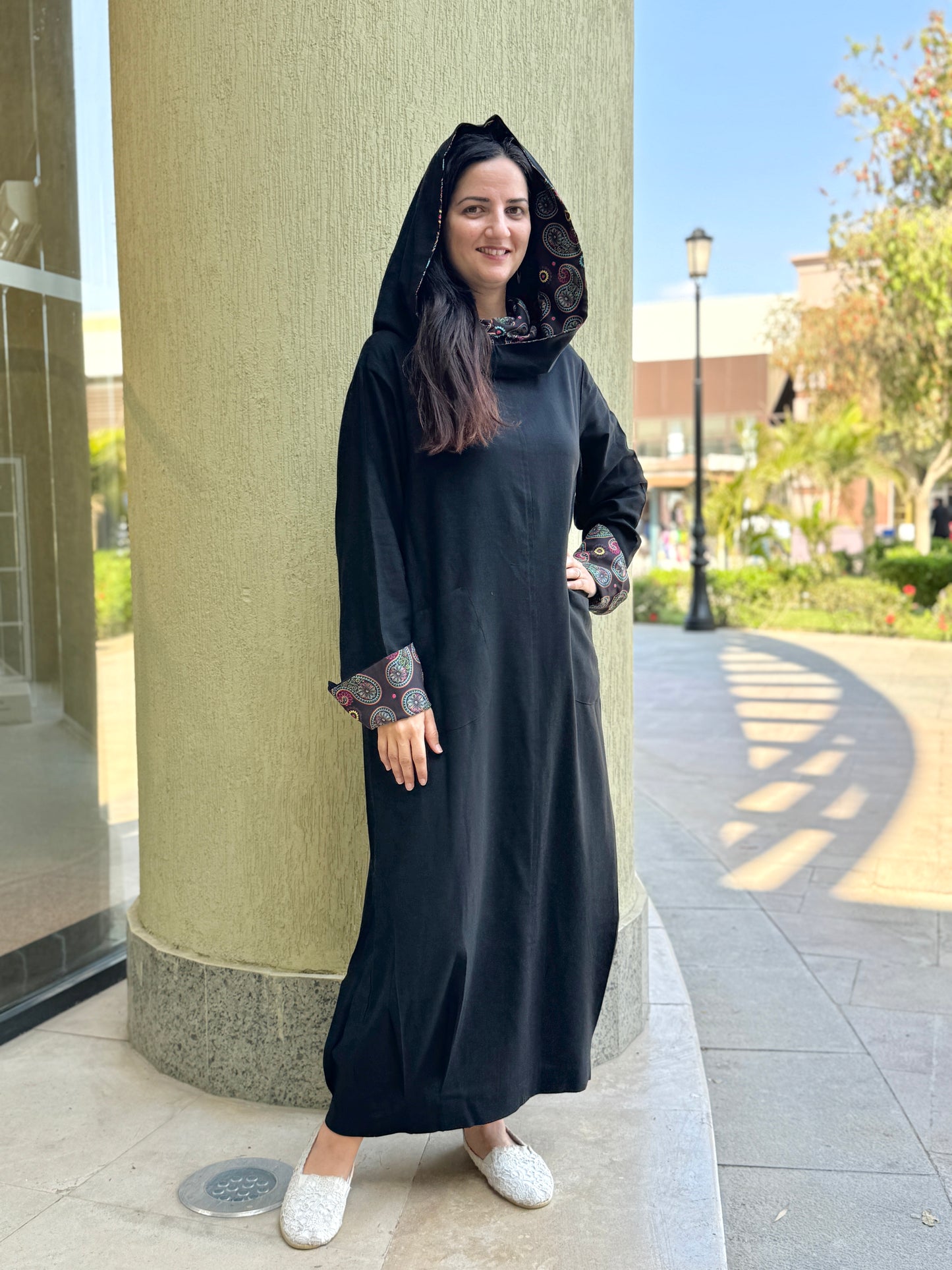 Black Hooded Dress - SW