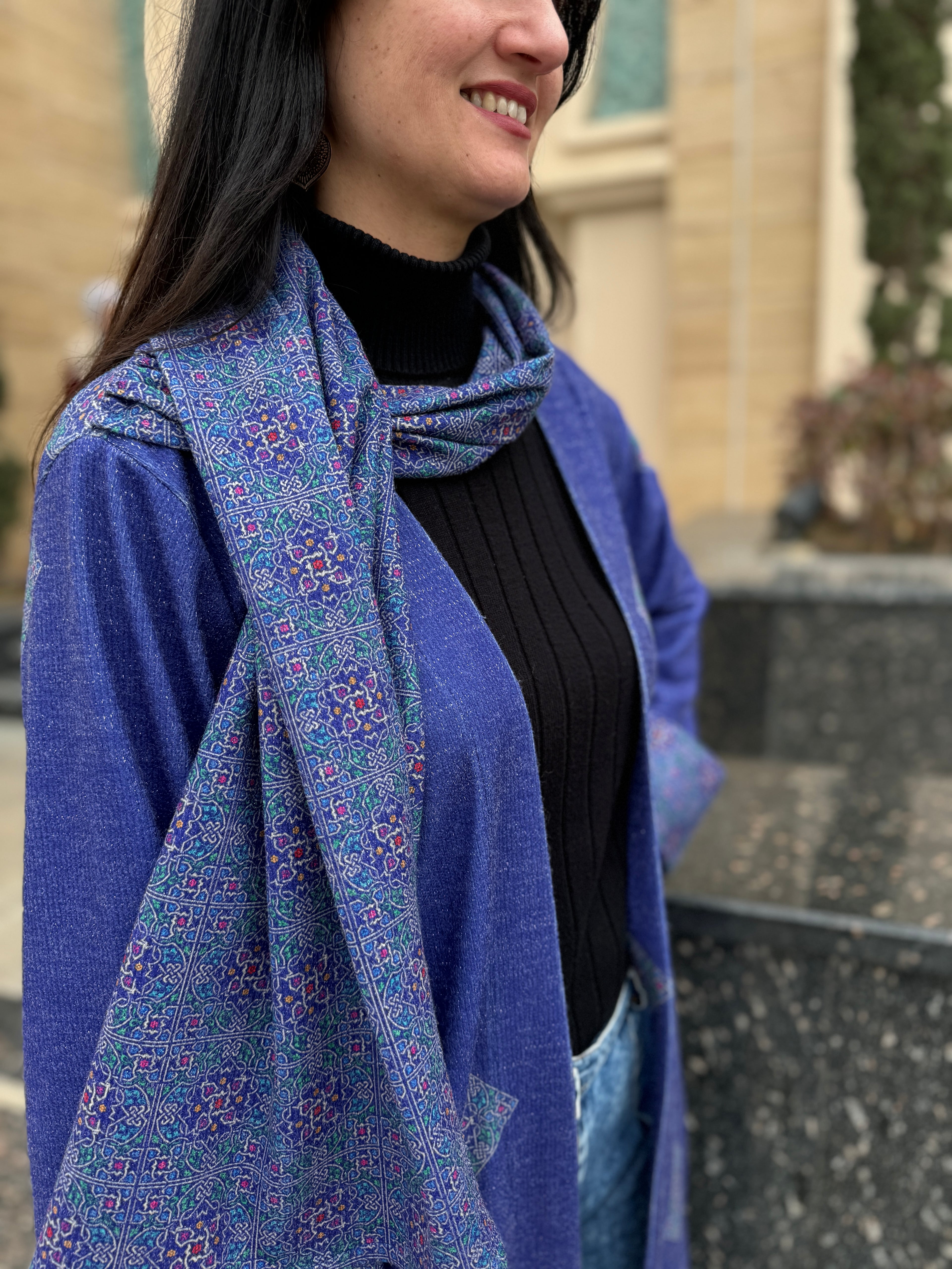 Indigo Elegance Abaya - SW