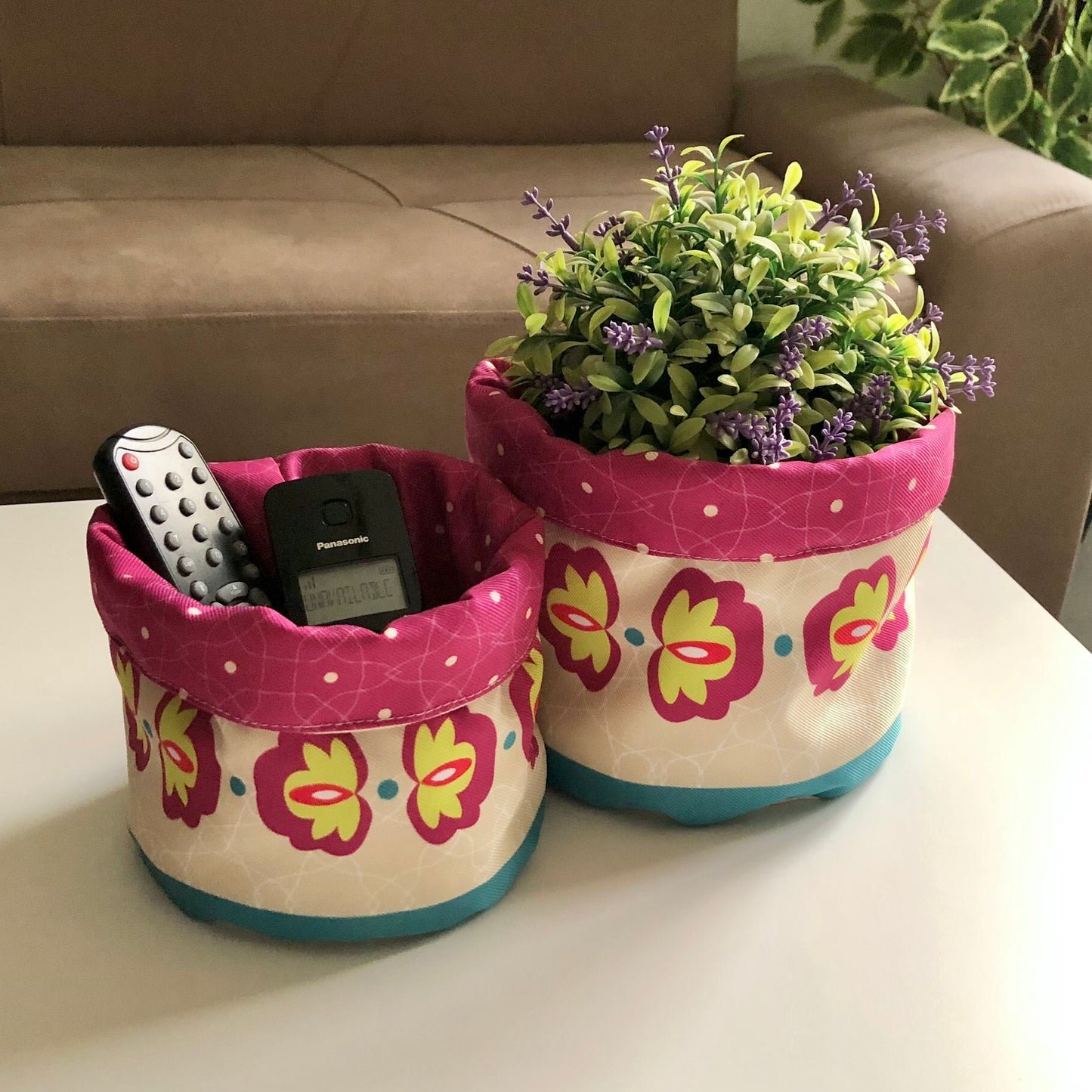 Set of 2 Fabric-Boxes 15248