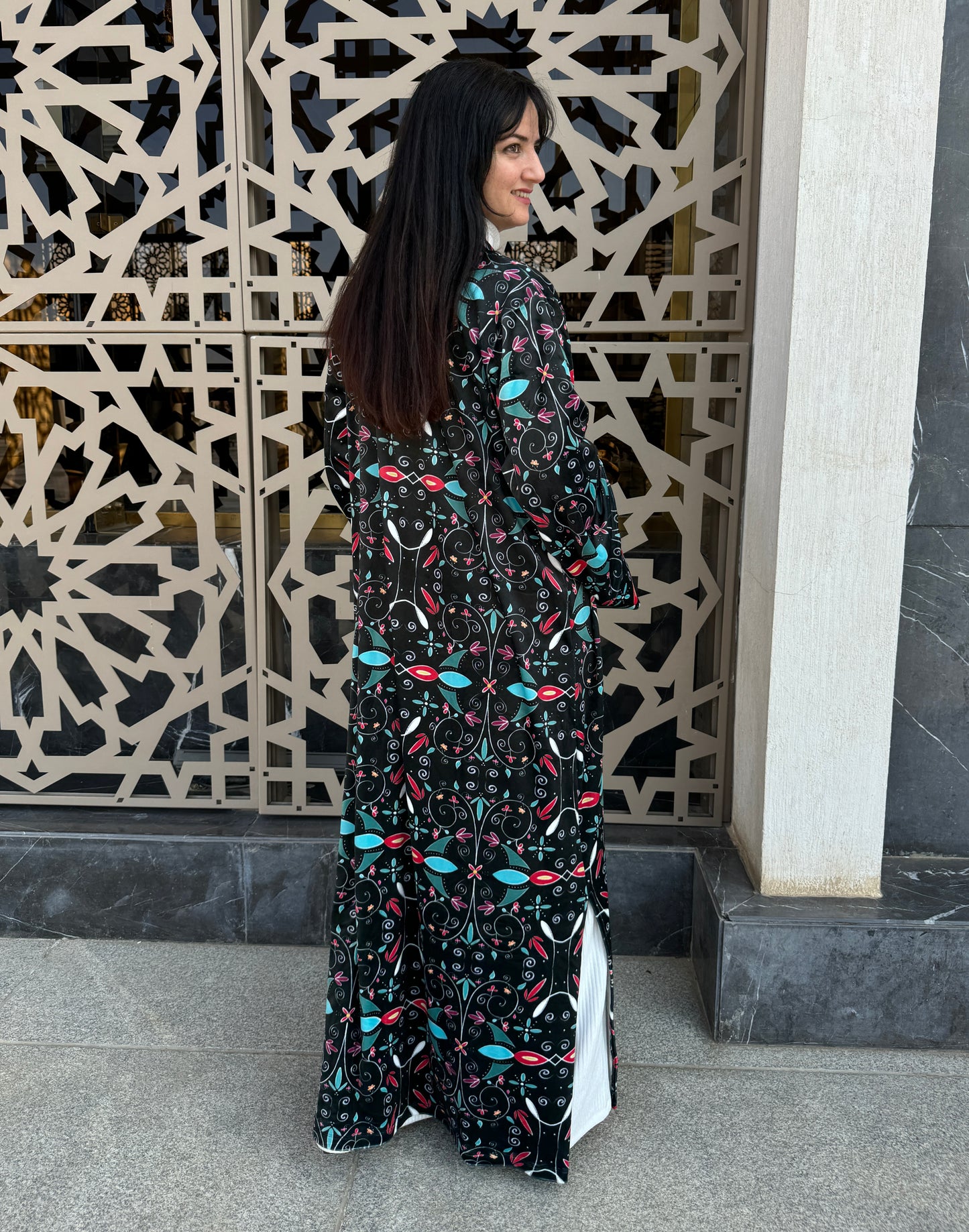 Black Mystic Velvet Kimono - SW