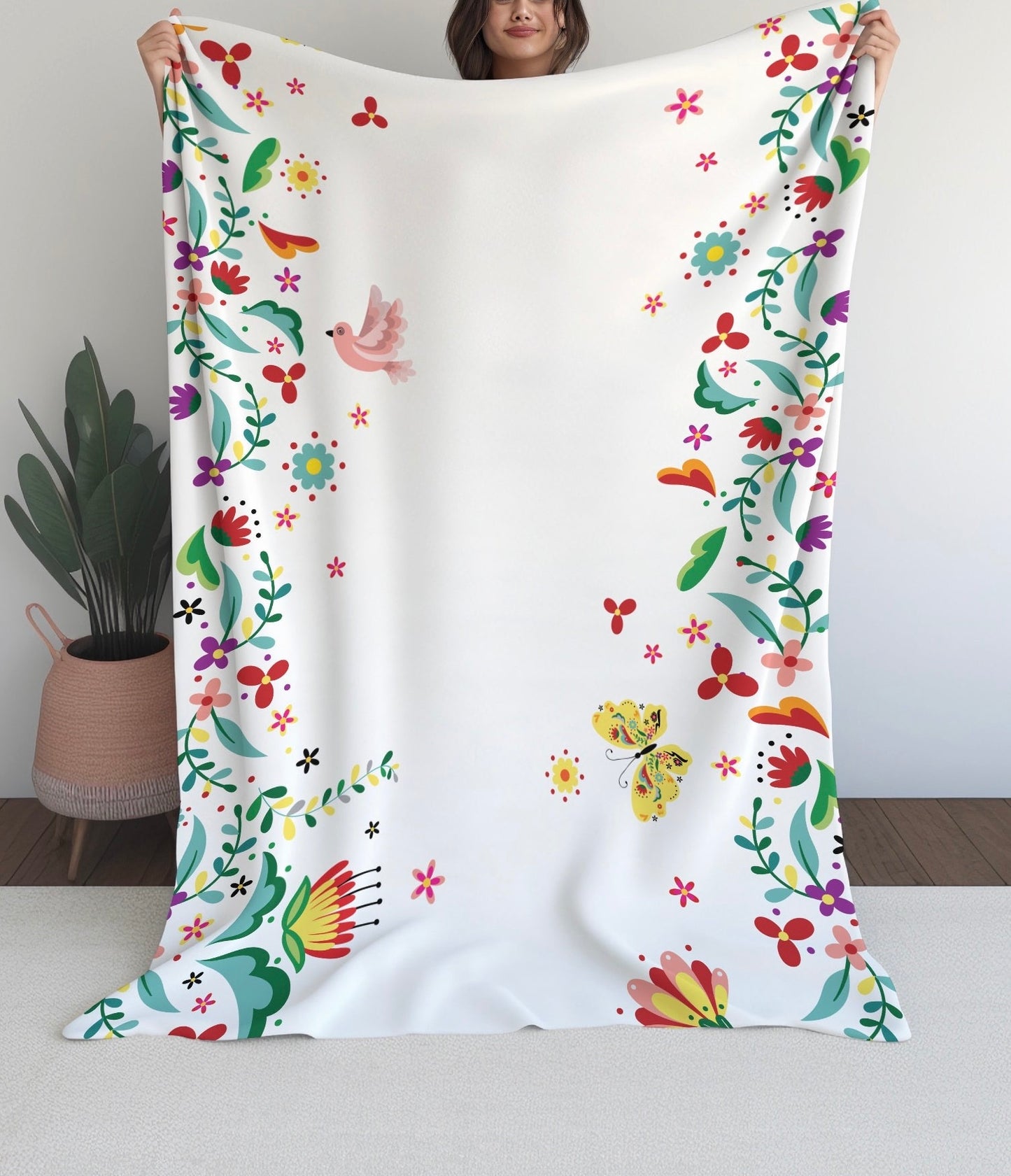 Quilted Wool Blanket 15270 B