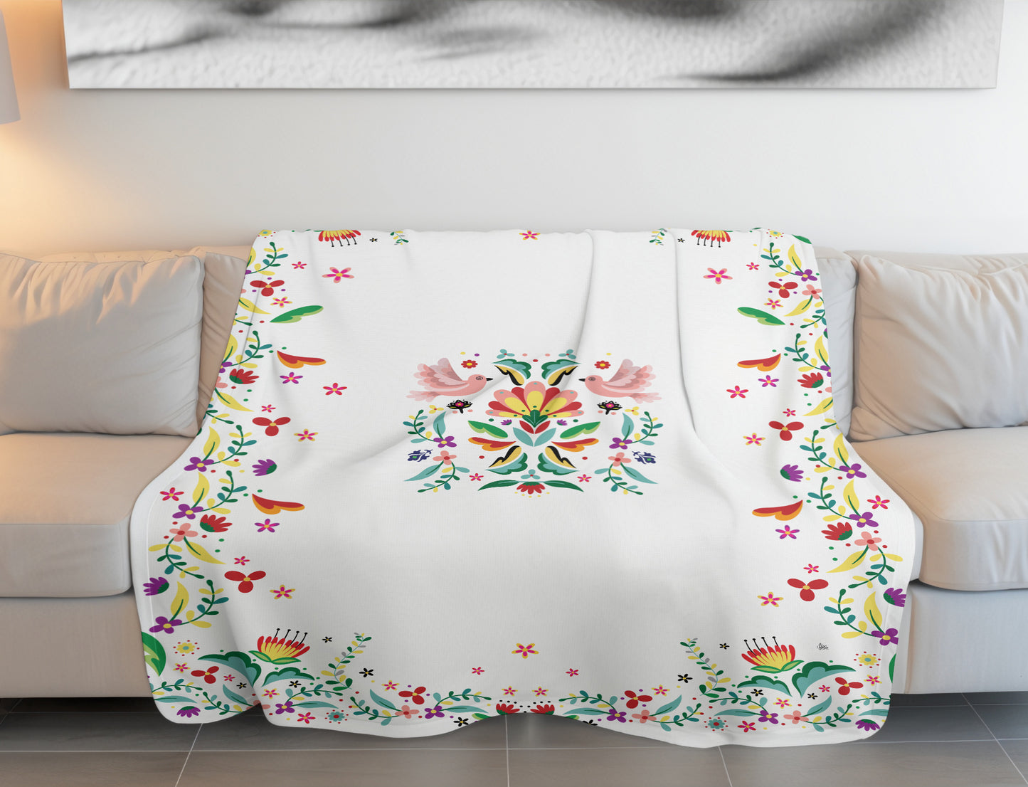 Quilted Wool Blanket 15270 B