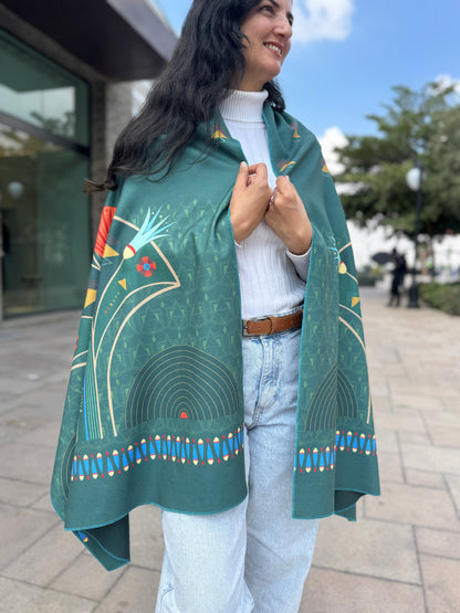 Pharaonic Green Shawl - SW