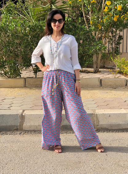 Wide Turquoise Pants - SW