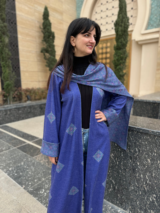 Indigo Elegance Abaya - SW