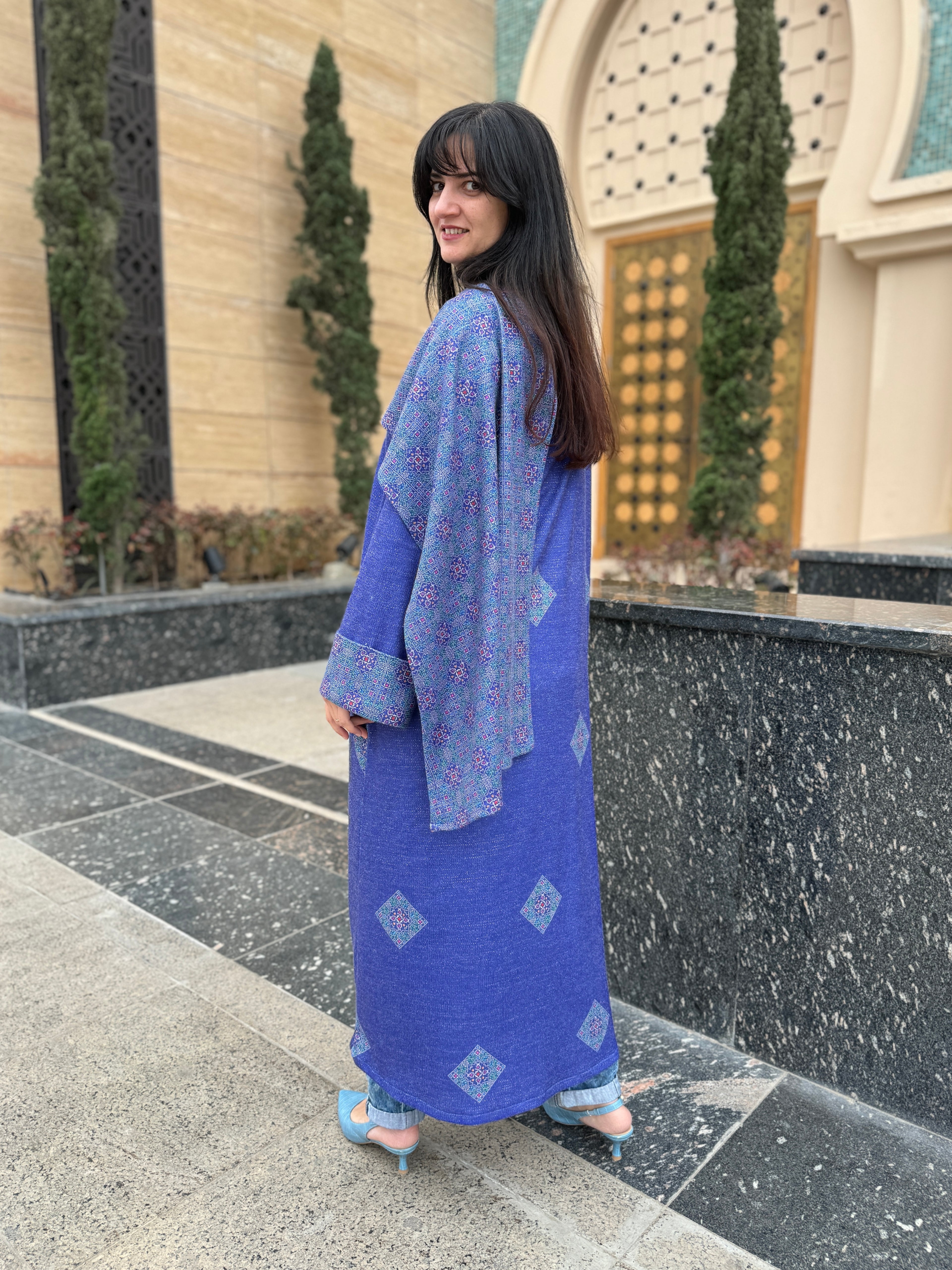 Indigo Elegance Abaya - SW