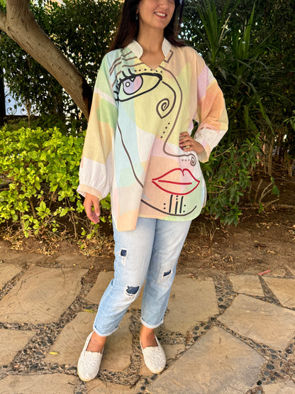 Face Print Shirt - SW