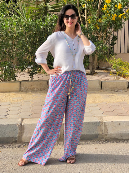 Wide Turquoise Pants - SW