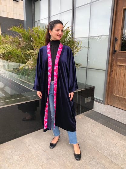 Blue velvet Kimono - SW