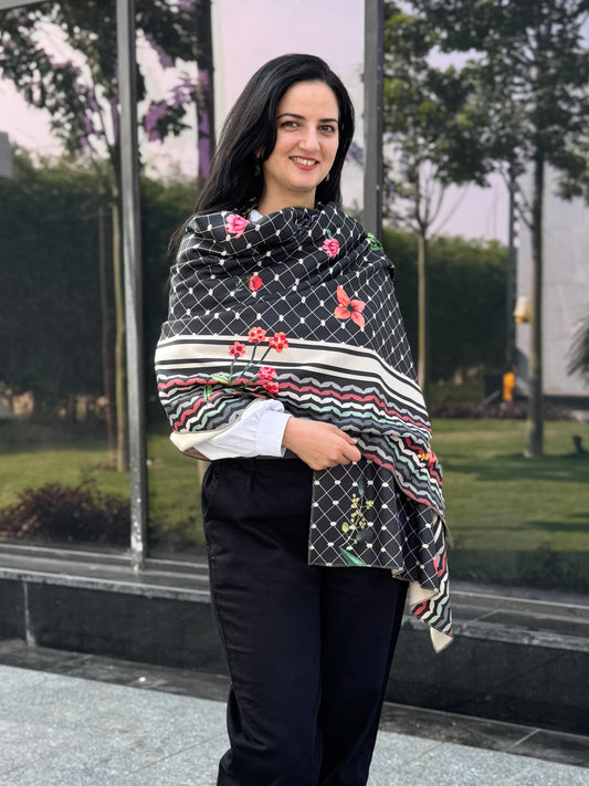 Palestinian Black Shawl - SW