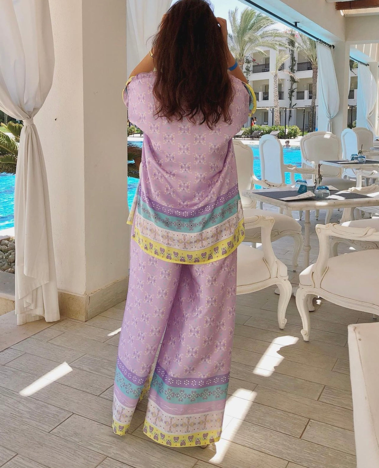 Silk-satin purple set - SW