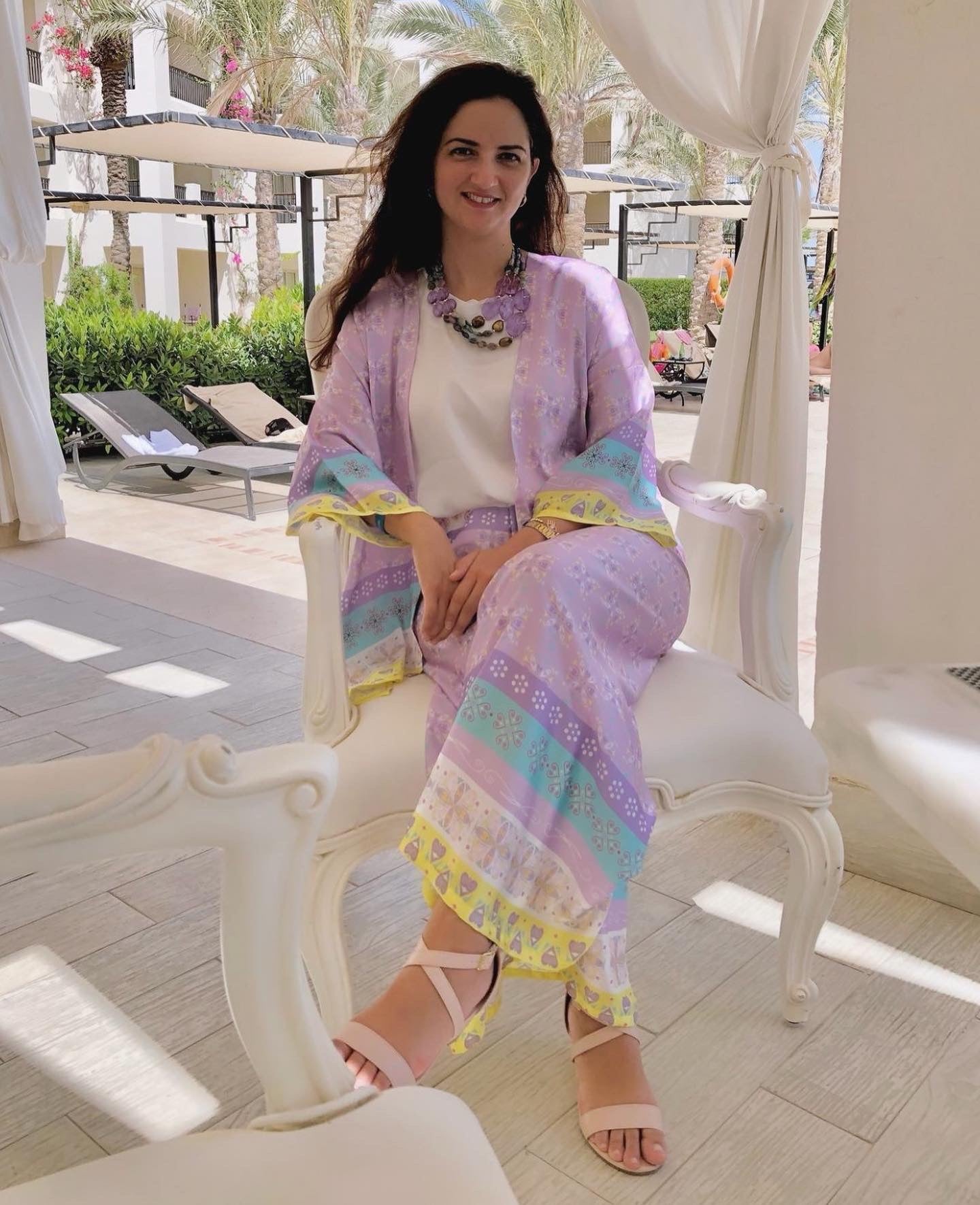 Silk-satin purple set - SW