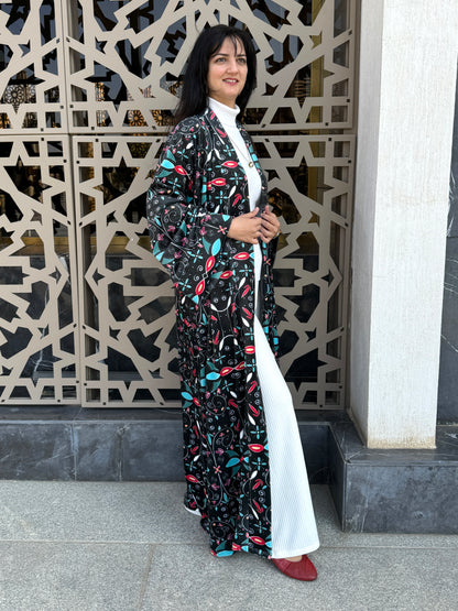 Black Mystic Velvet Kimono - SW