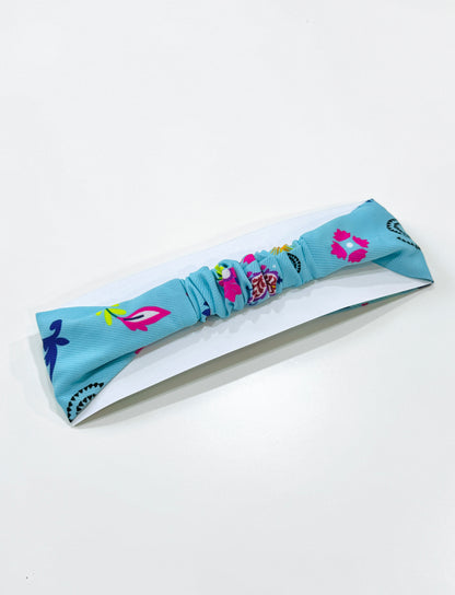 Headband - Teal pattern
