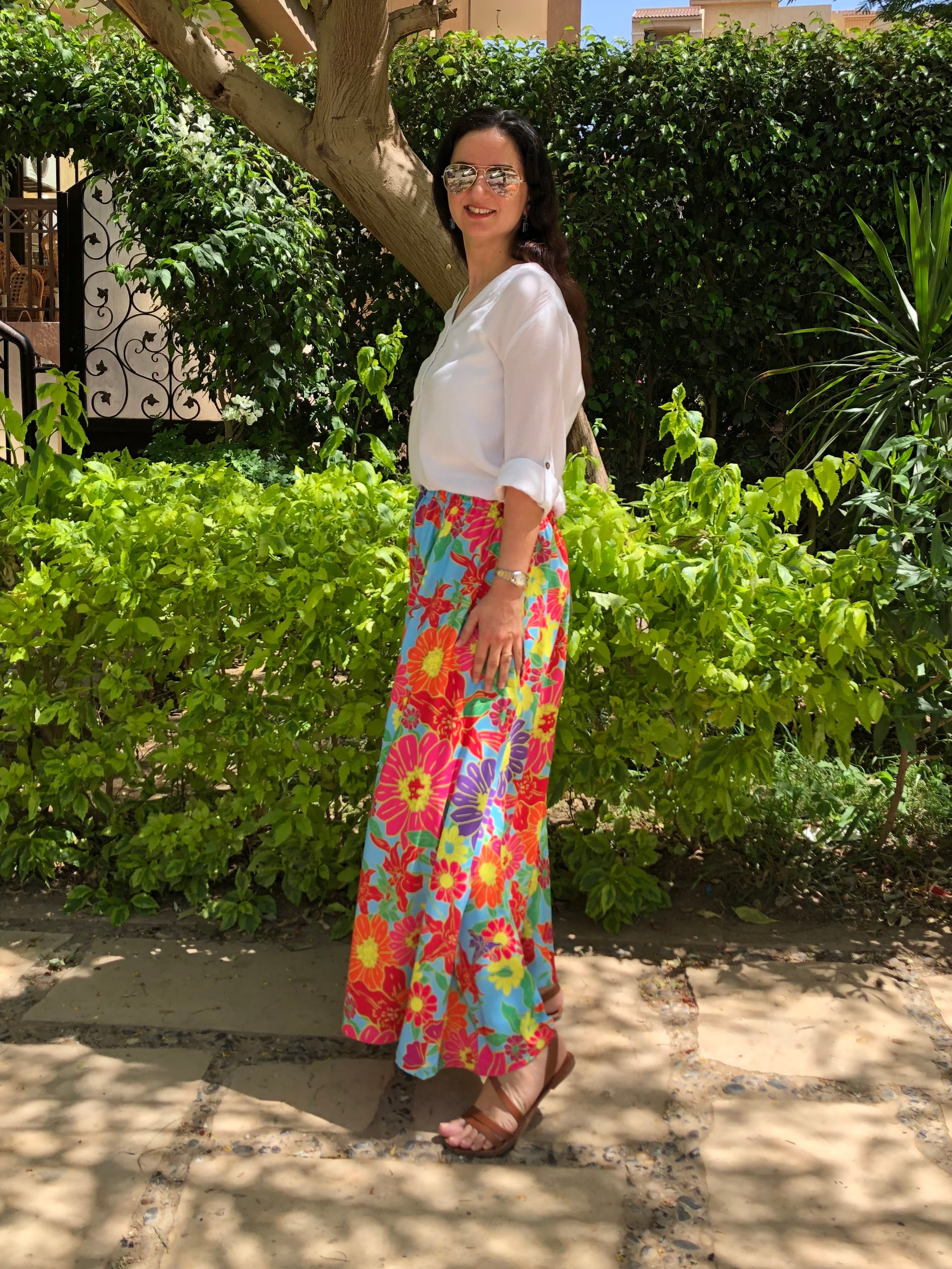 Floral Colorful Skirt - SW