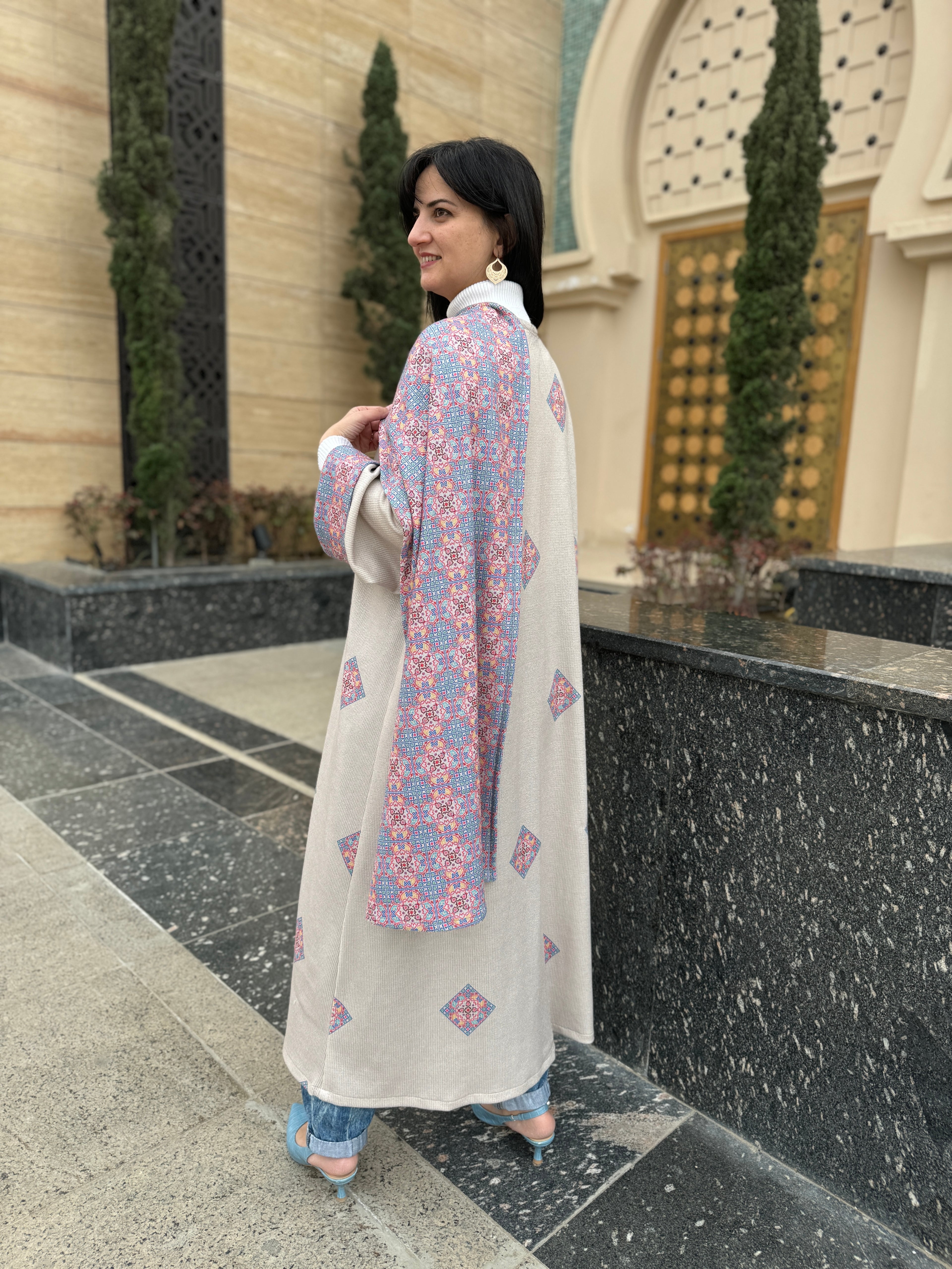 Beige Elegance Abaya - SW