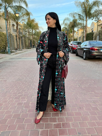 Black Mystic Velvet Kimono - SW