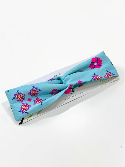 Headband - Teal pattern