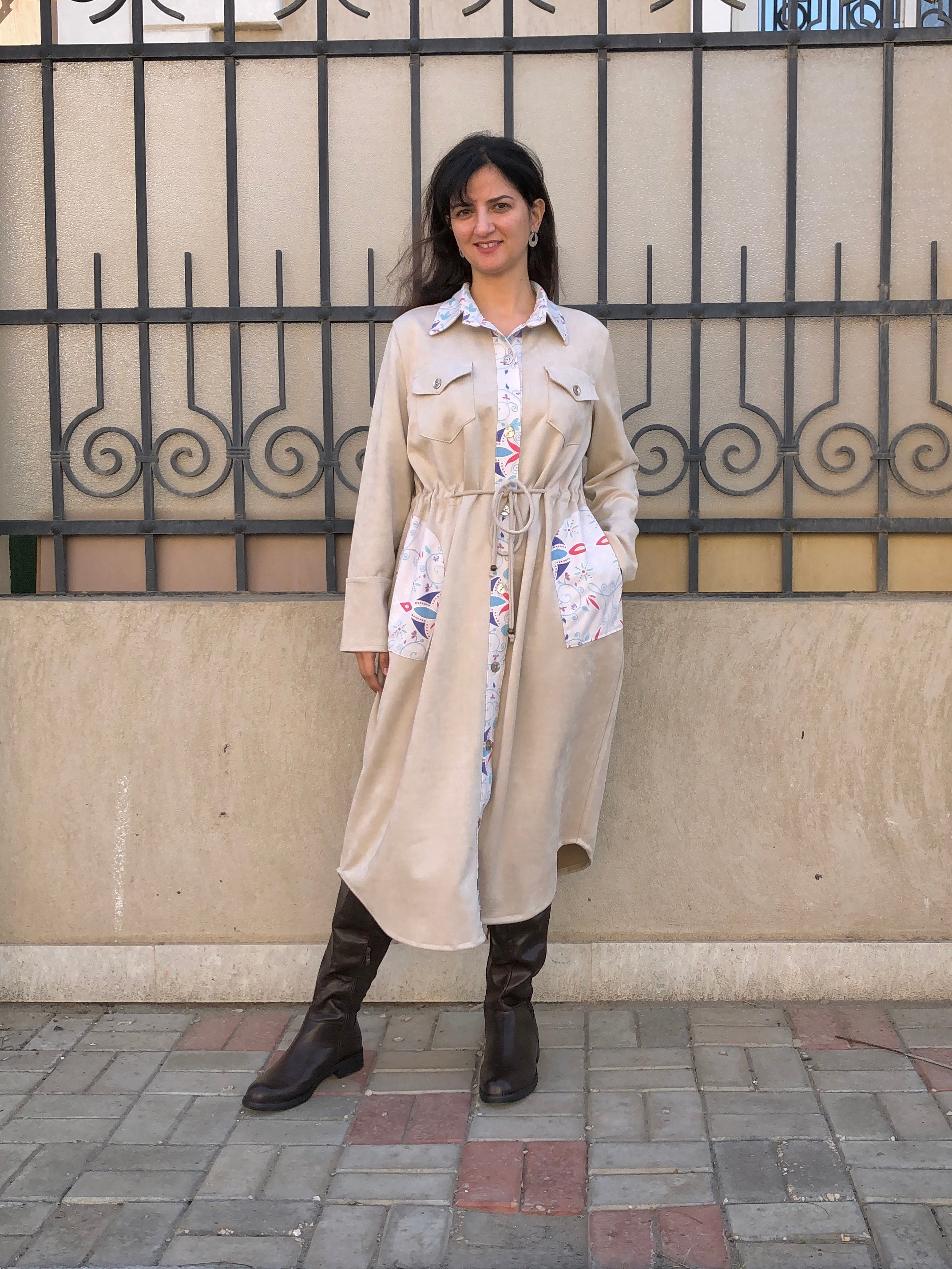 Suede Dress Coat - SW