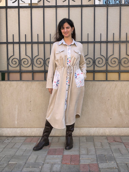 Suede Dress Coat - SW