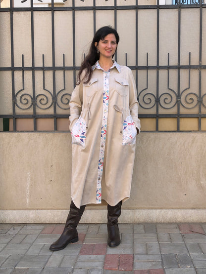 Suede Dress Coat - SW