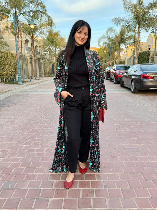 Black Mystic Velvet Kimono - SW