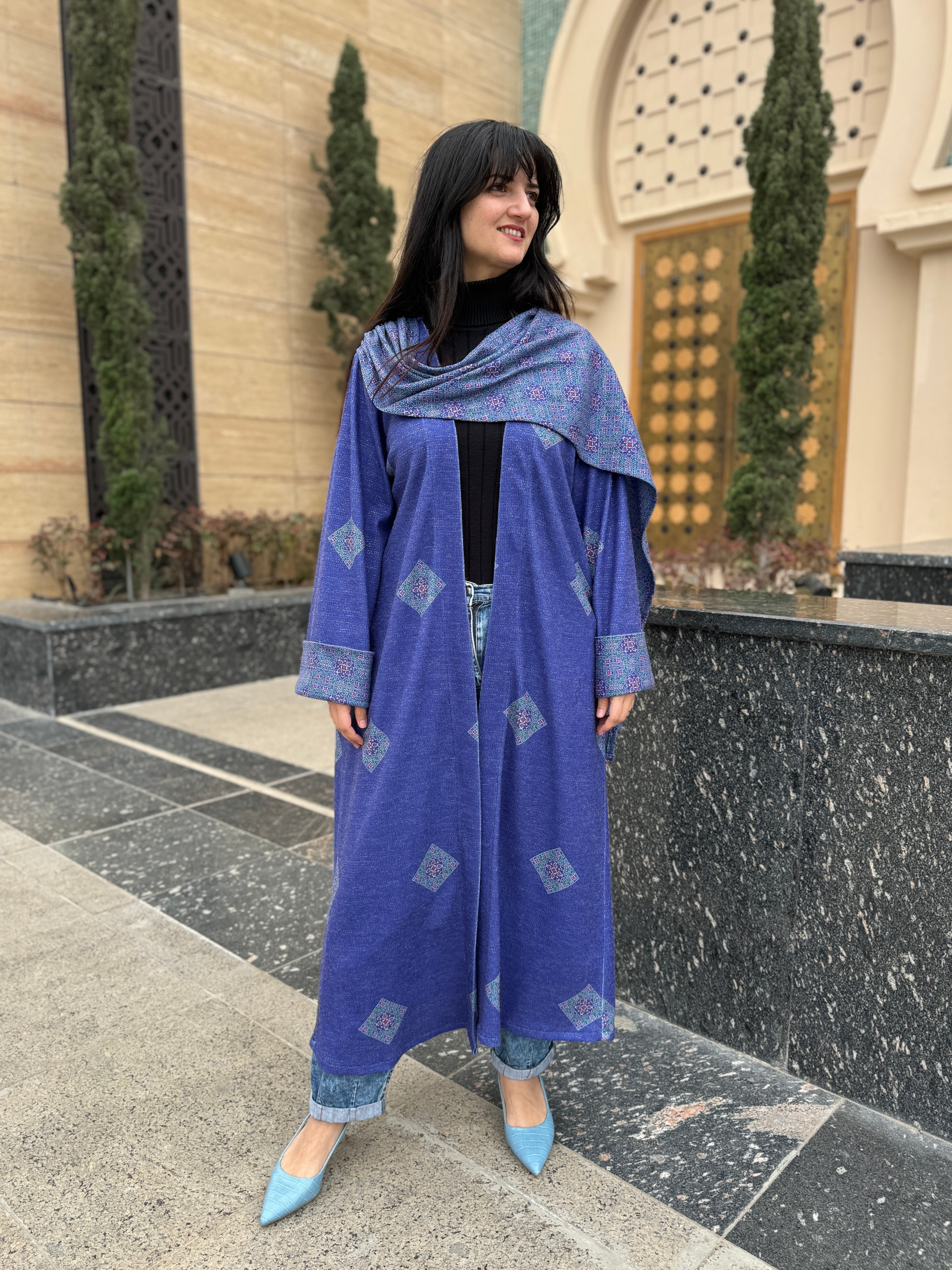 Indigo Elegance Abaya - SW