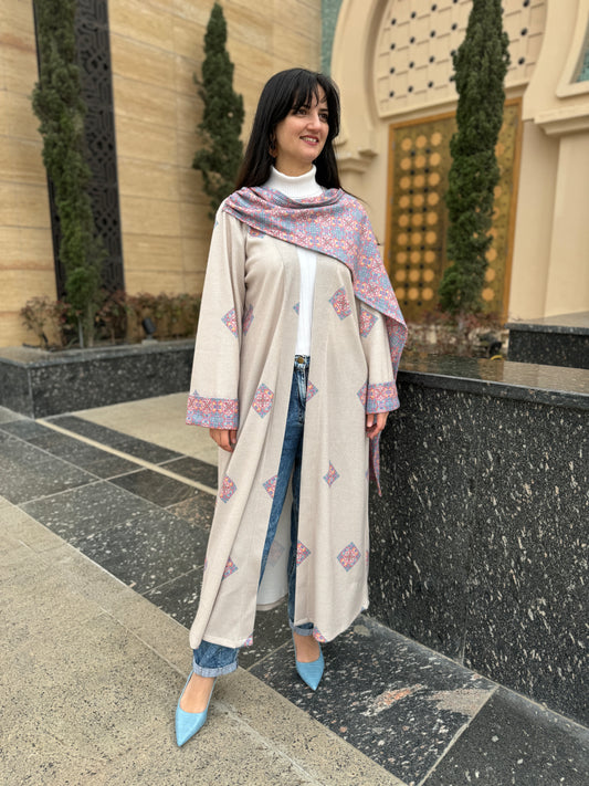 Beige Elegance Abaya - SW
