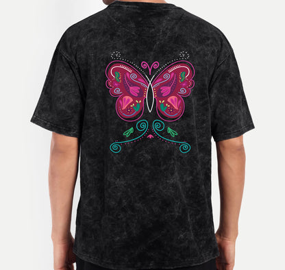 T-Shirt Washed Butterfly  - SW